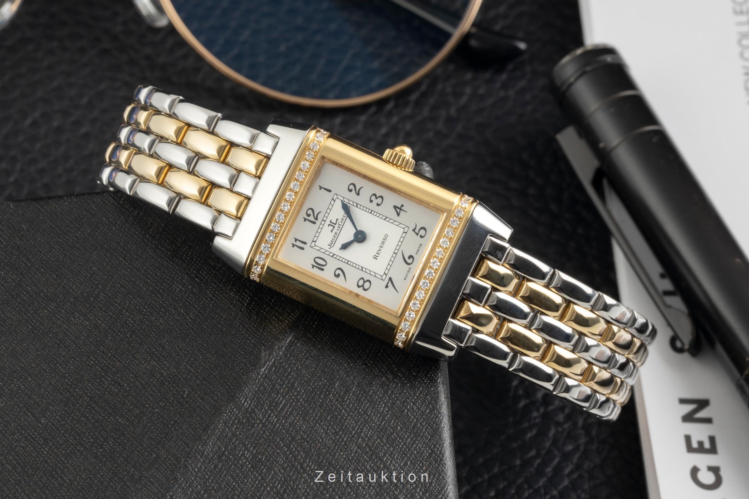 Jaeger LeCoultre Reverso acier / or  quartz montre pour femmes Q2655120,  265.5.08  [2603483]