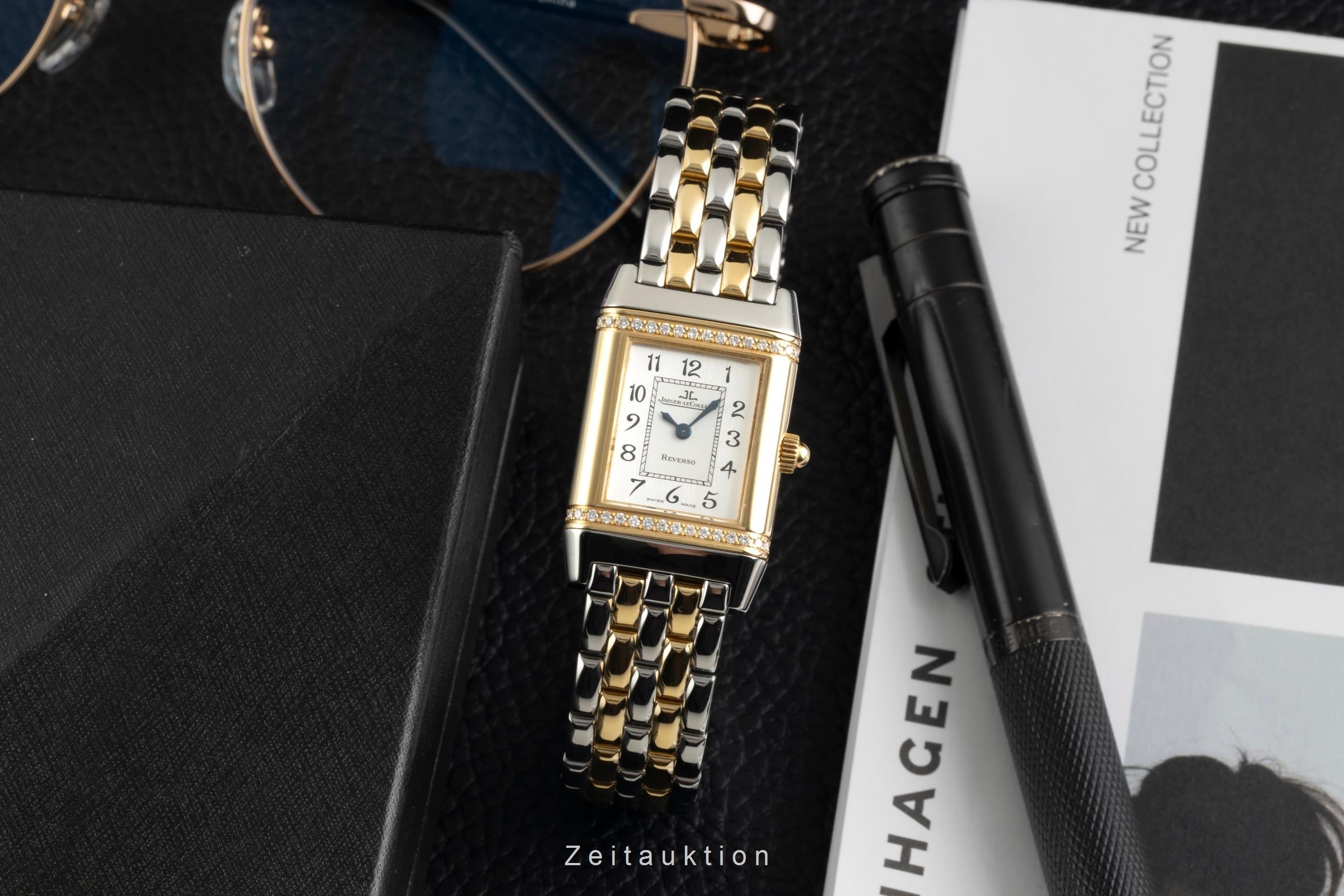 Jaeger LeCoultre Reverso acier / or  quartz montre pour femmes Q2655120,  265.5.08  [2603483]