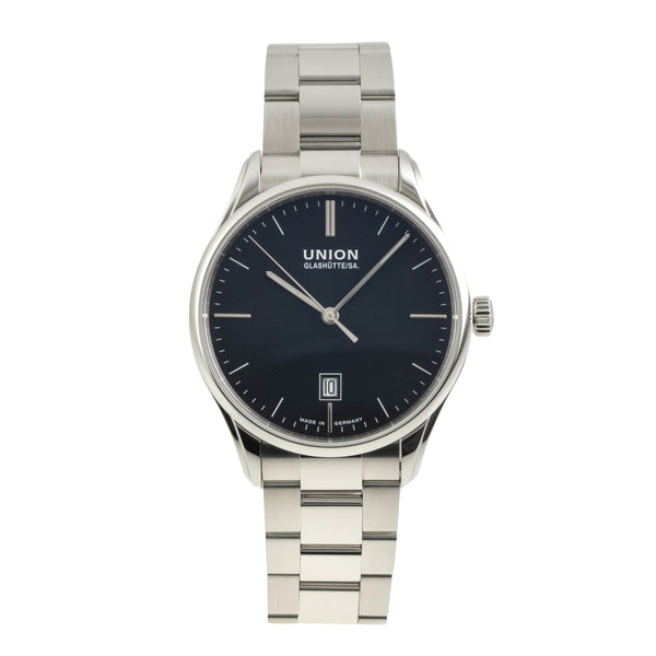 Union Glashütte Viro acero automático reloj para caballeros D011.407.11.051.00  [2603484]
