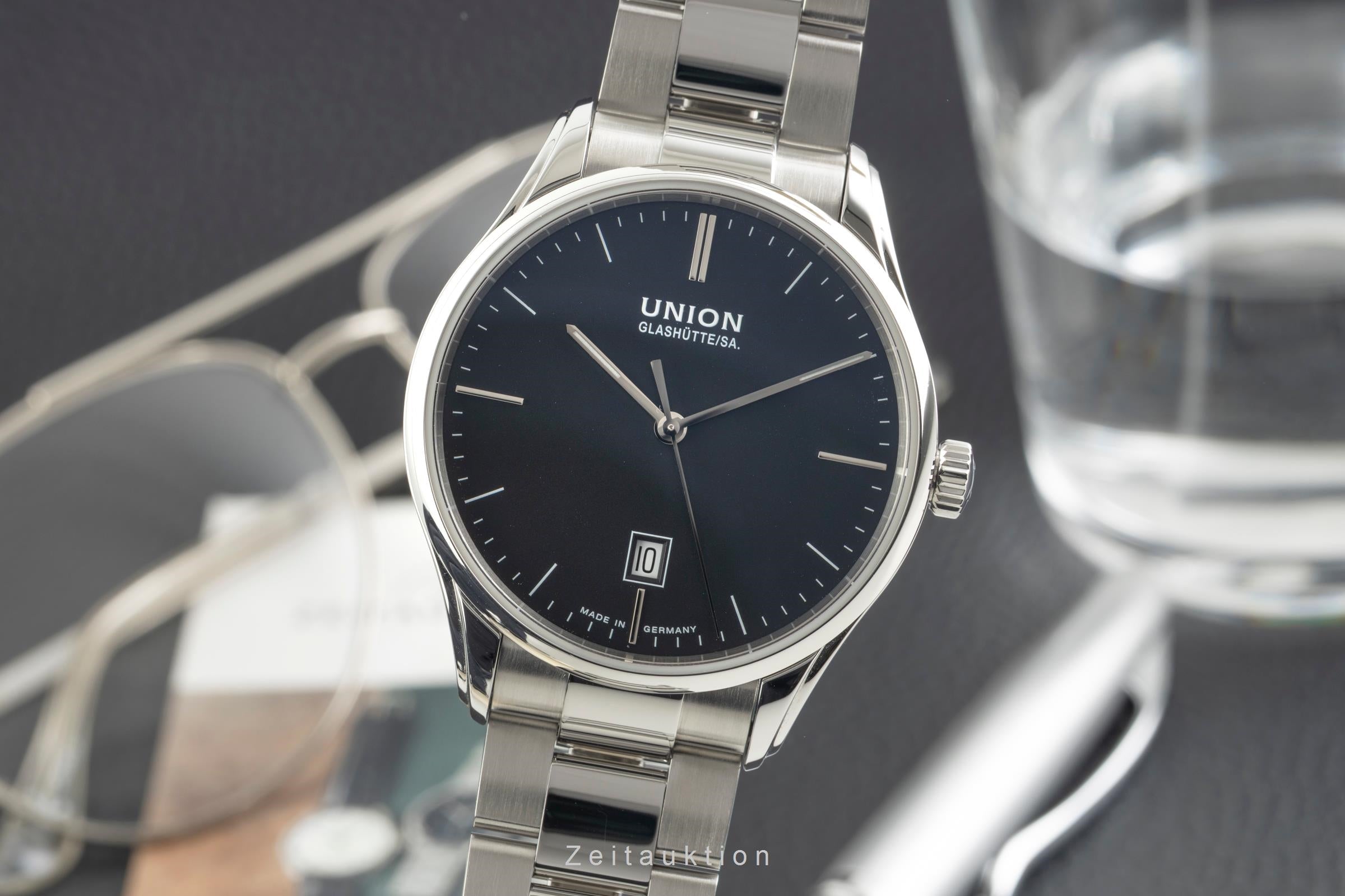 Union Glashütte Viro acero automático reloj para caballeros D011.407.11.051.00  [2603484]