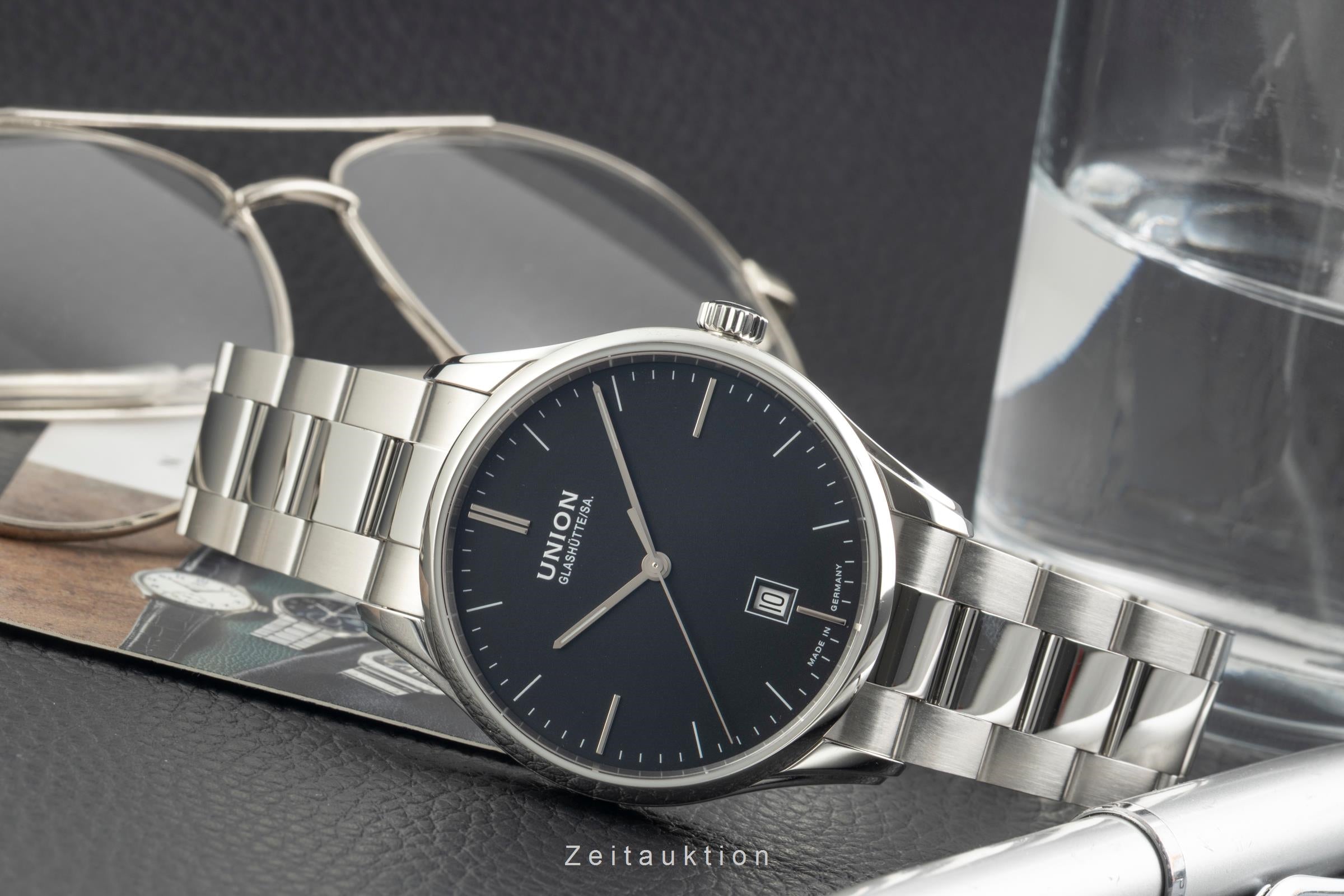 Union Glashütte Viro acero automático reloj para caballeros D011.407.11.051.00  [2603484]