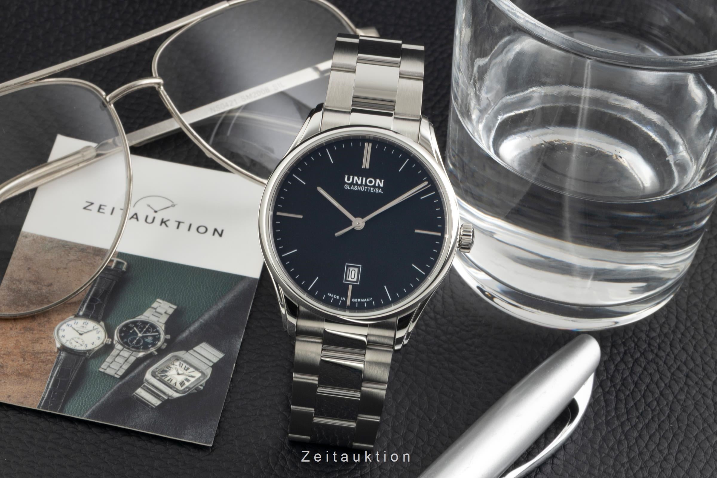 Union Glashütte Viro acero automático reloj para caballeros D011.407.11.051.00  [2603484]