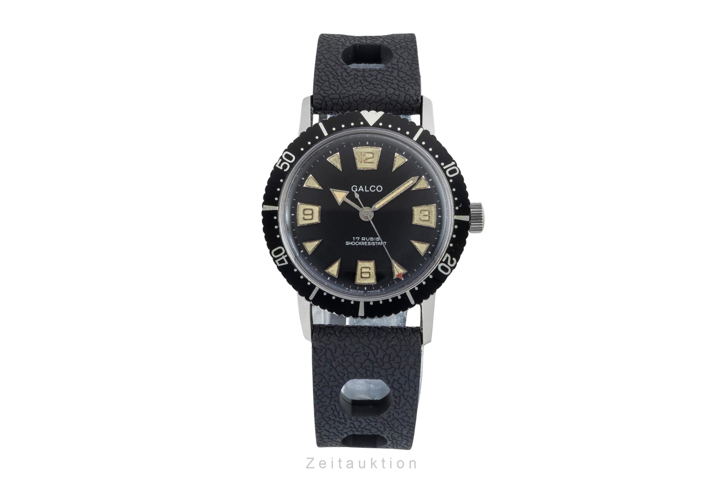 Gallet Multichron SUB steel manual winding men's watch Vintage  [2603485]