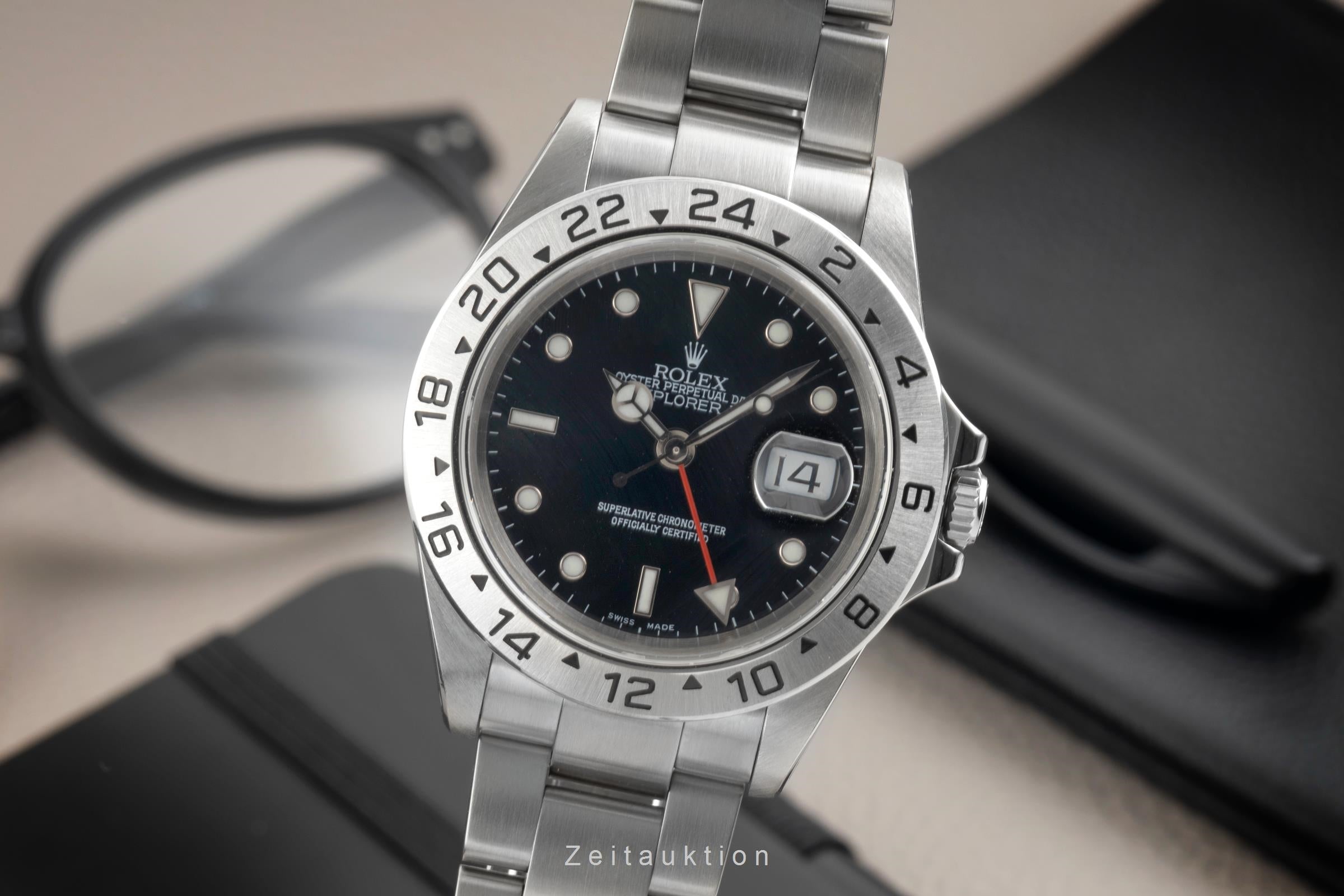 Rolex Explorer II steel automatic men's watch 16570  [2603488]