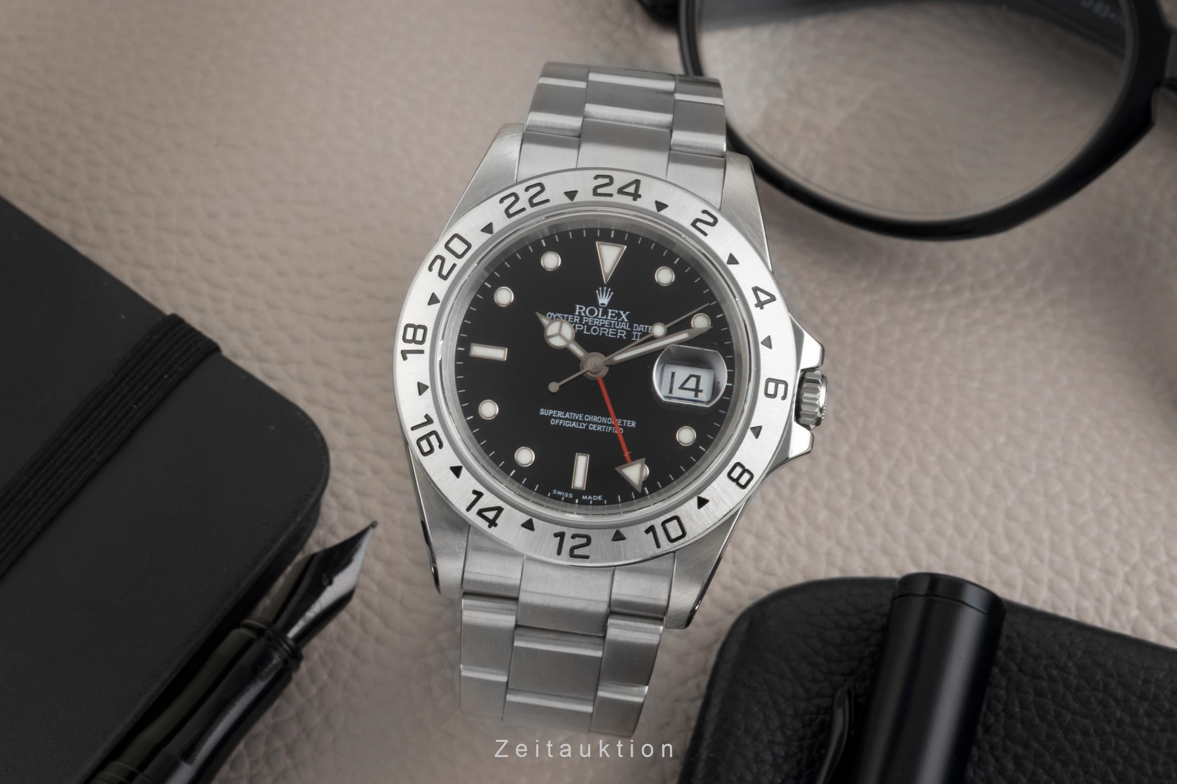 Rolex Explorer II steel automatic men's watch 16570  [2603488]