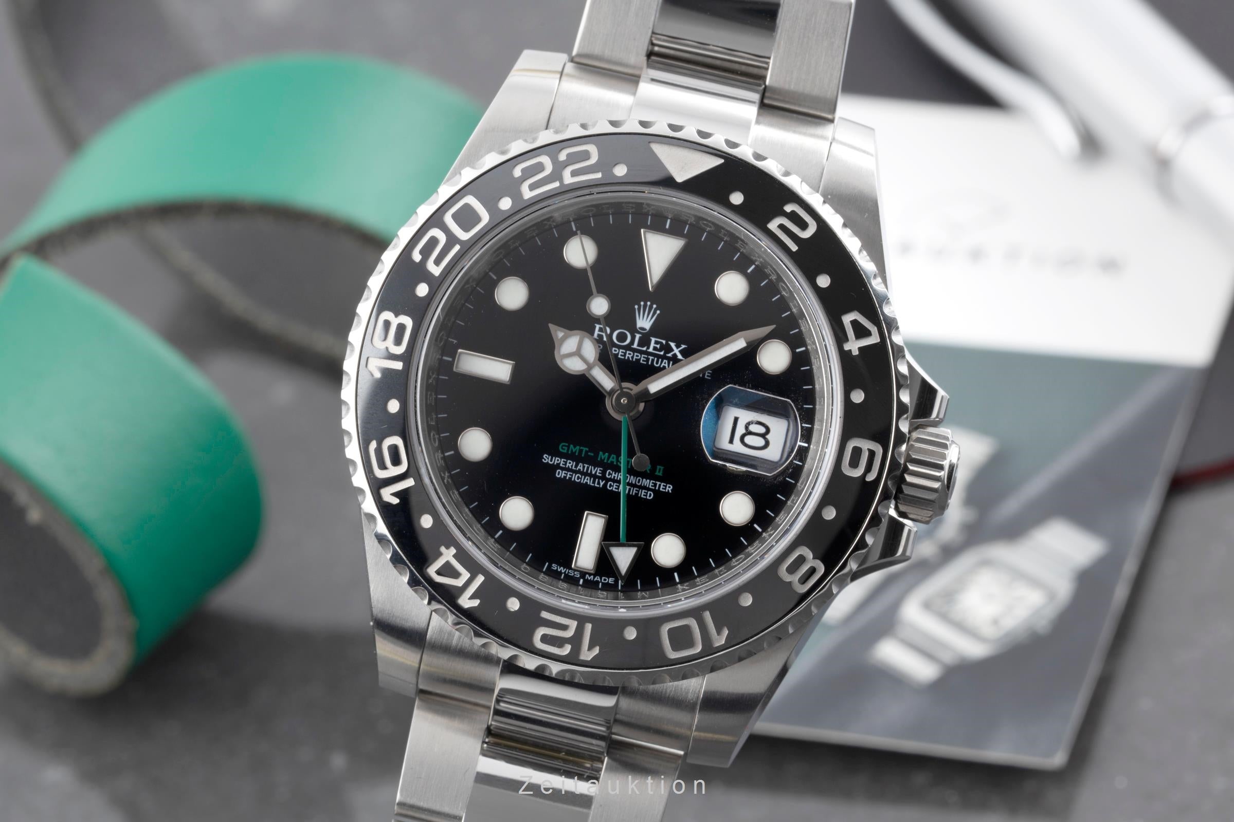Rolex GMT-Master II Oyster Edelstahl Automatik Herrenuhr Ref. 116710LN M-Serie [2603491]