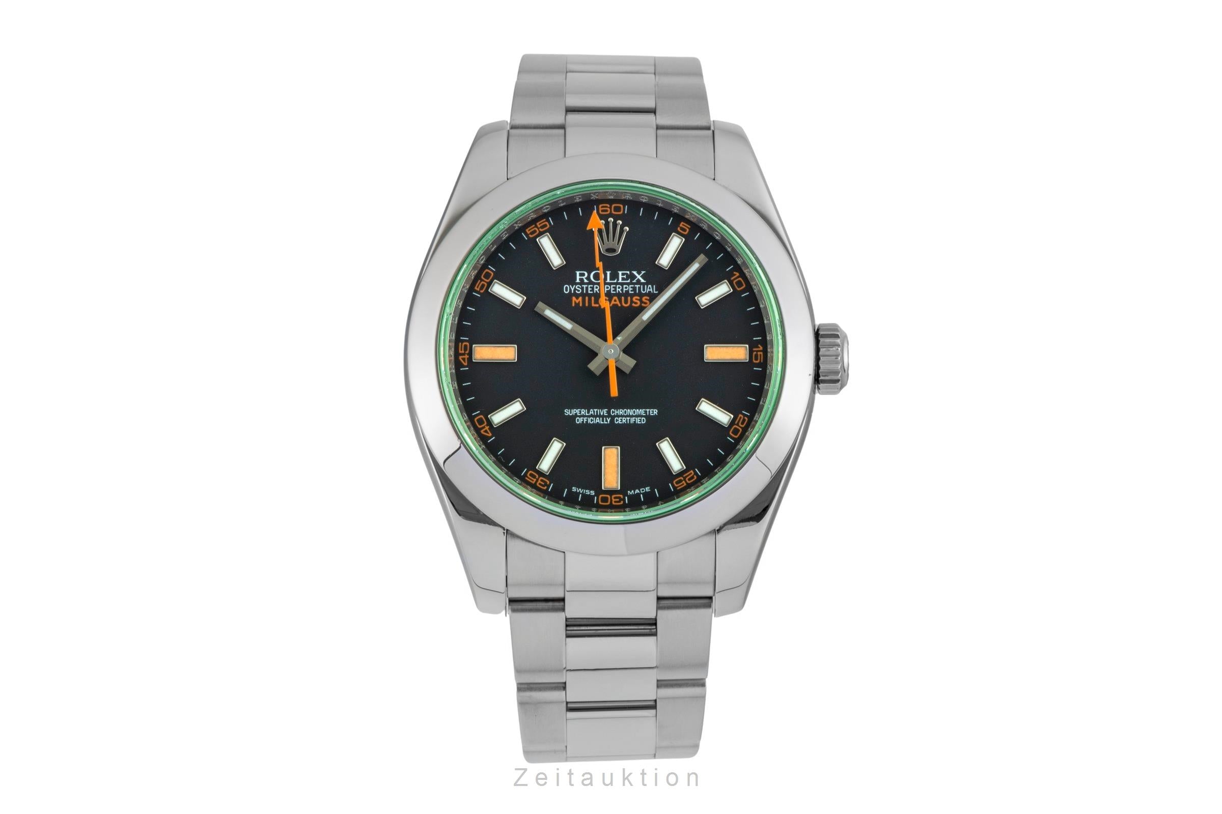 Rolex Milgauss Edelstahl Automatik Herrenuhr Ref. 116400GV  [2603492]