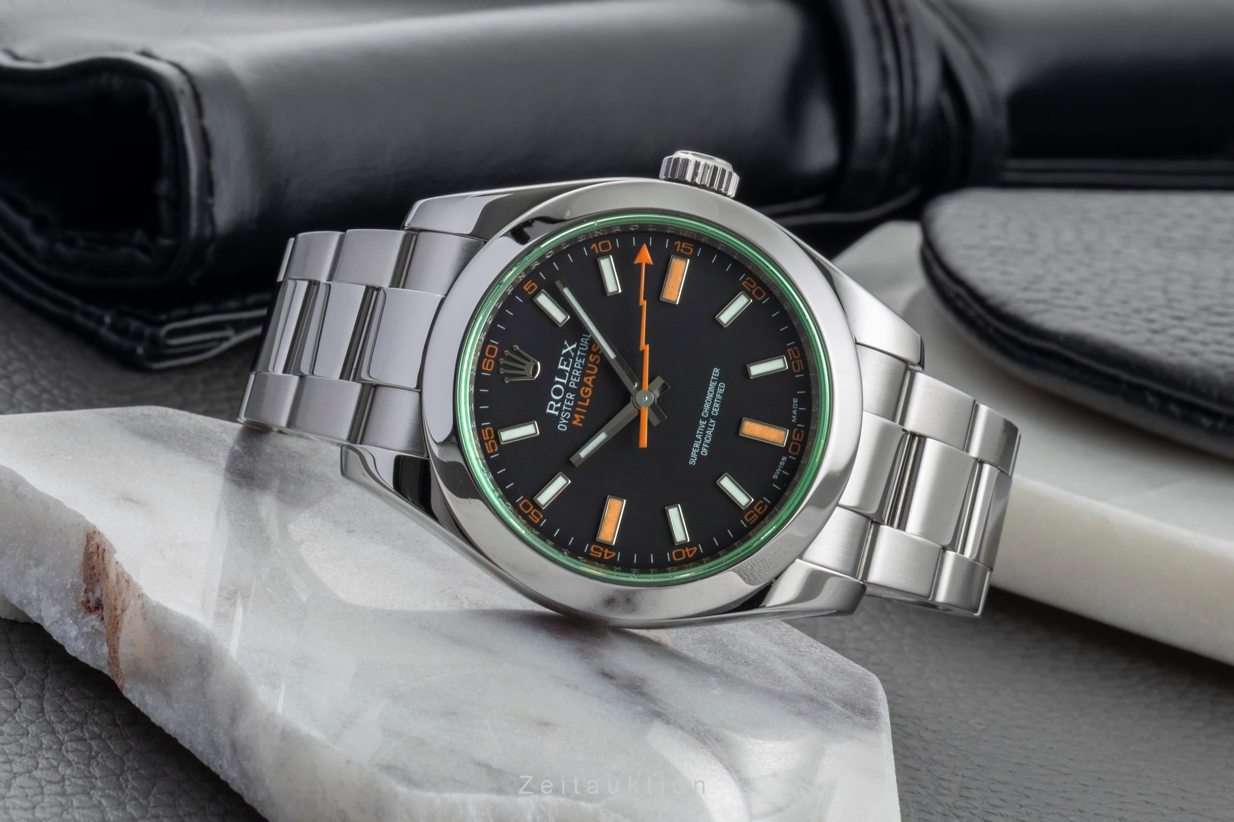 Rolex Milgauss Edelstahl Automatik Herrenuhr Ref. 116400GV  [2603492]