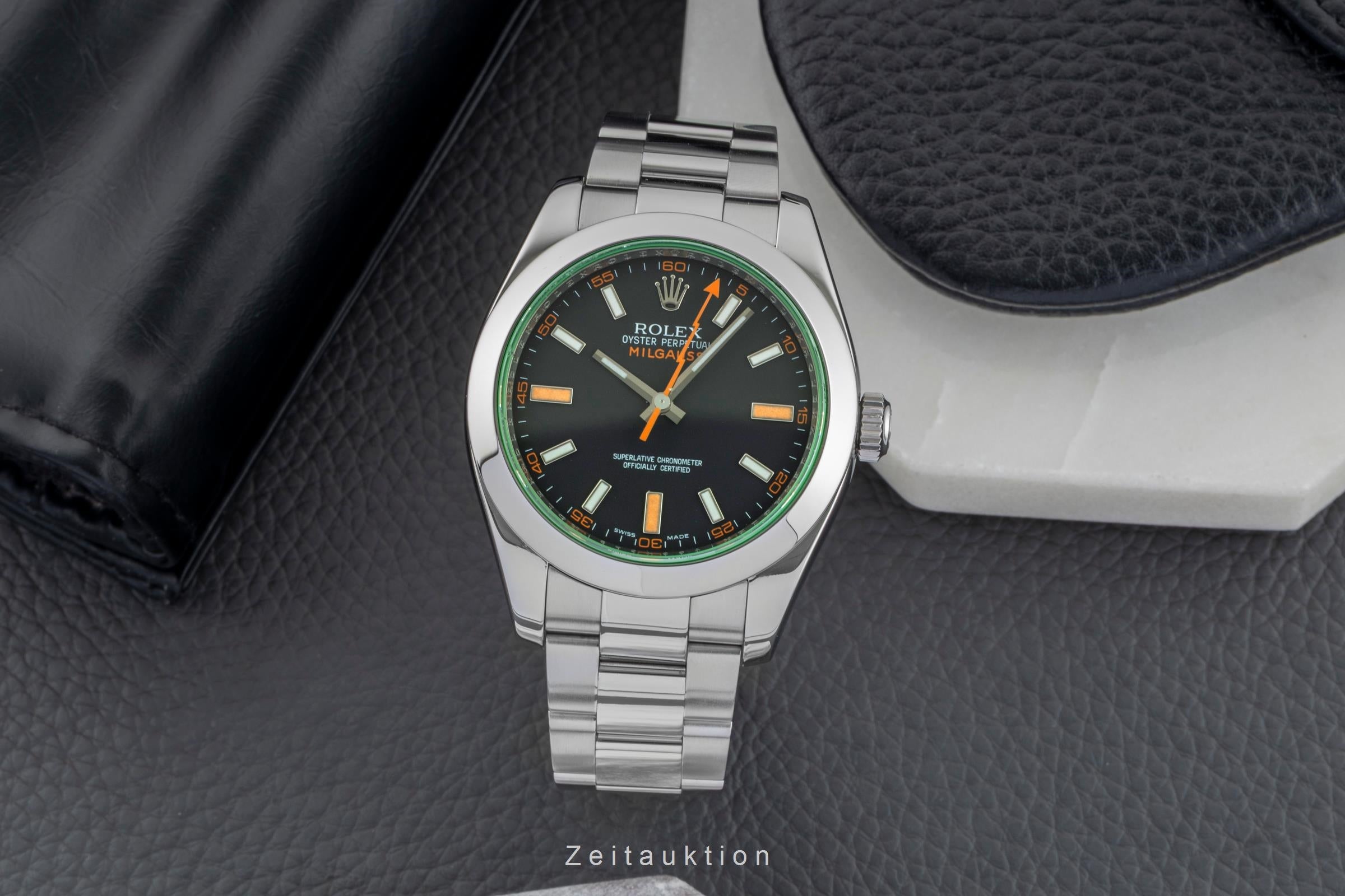 Rolex Milgauss Edelstahl Automatik Herrenuhr Ref. 116400GV  [2603492]