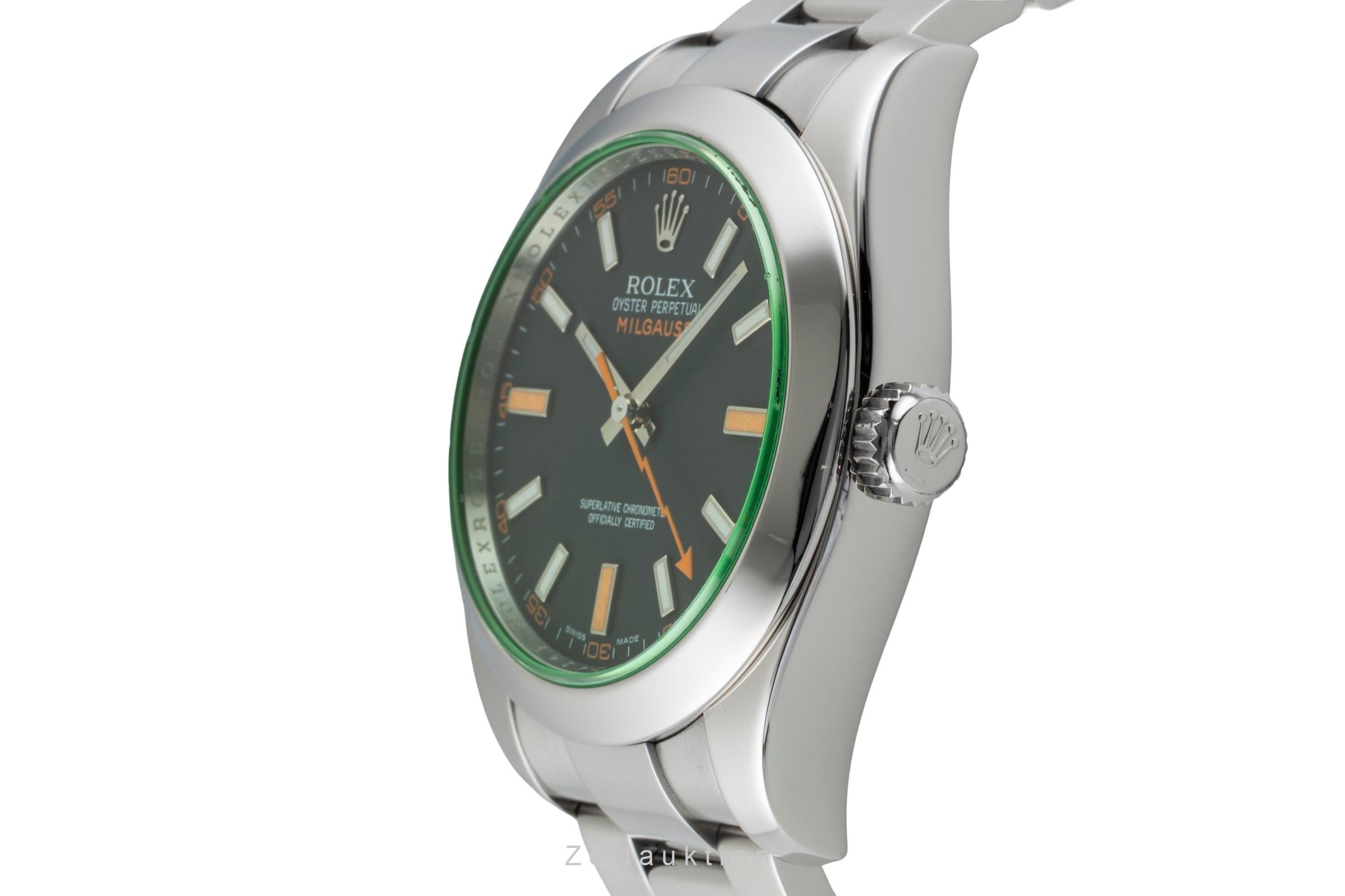 Rolex Milgauss Edelstahl Automatik Herrenuhr Ref. 116400GV  [2603492]