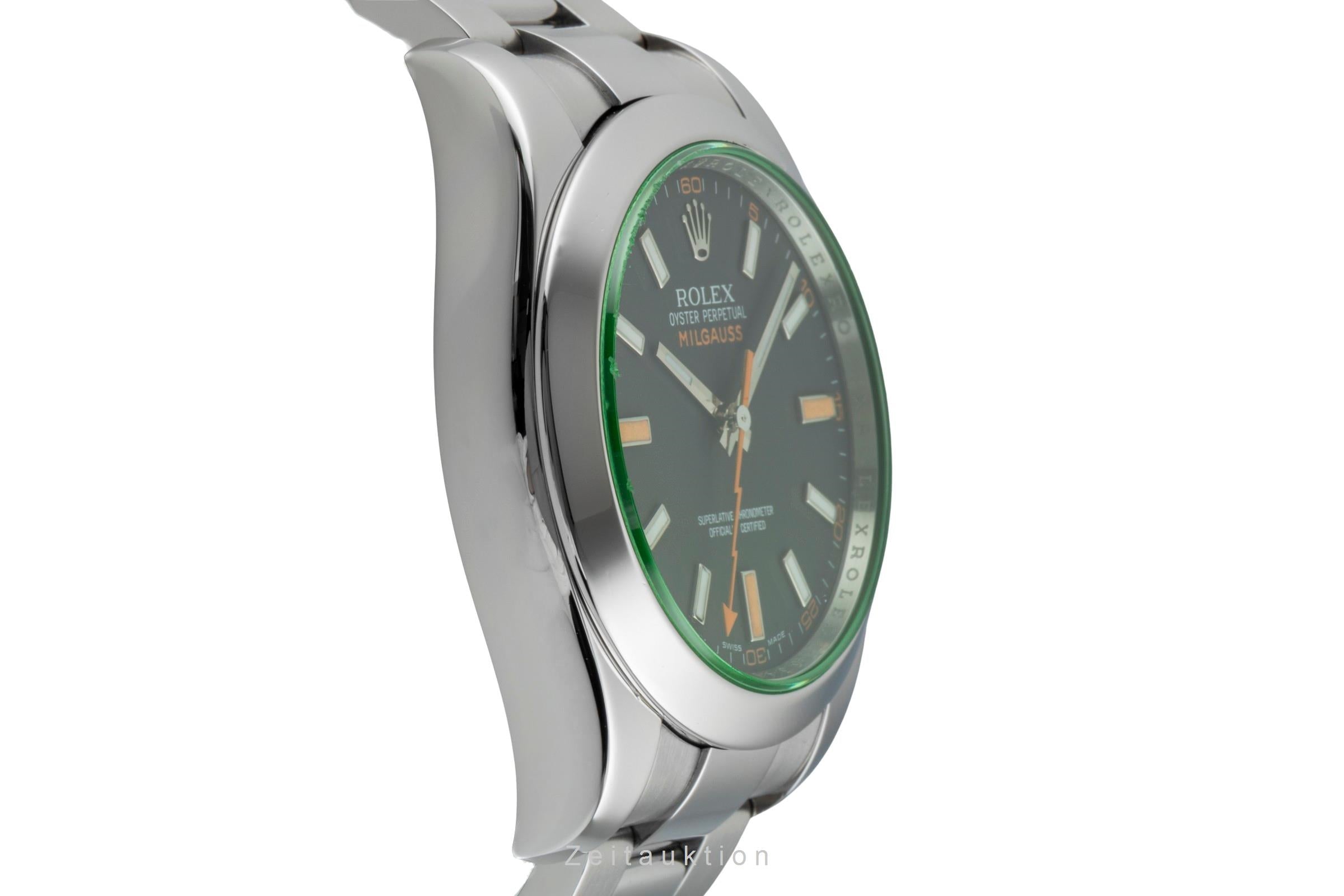 Rolex Milgauss Edelstahl Automatik Herrenuhr Ref. 116400GV  [2603492]