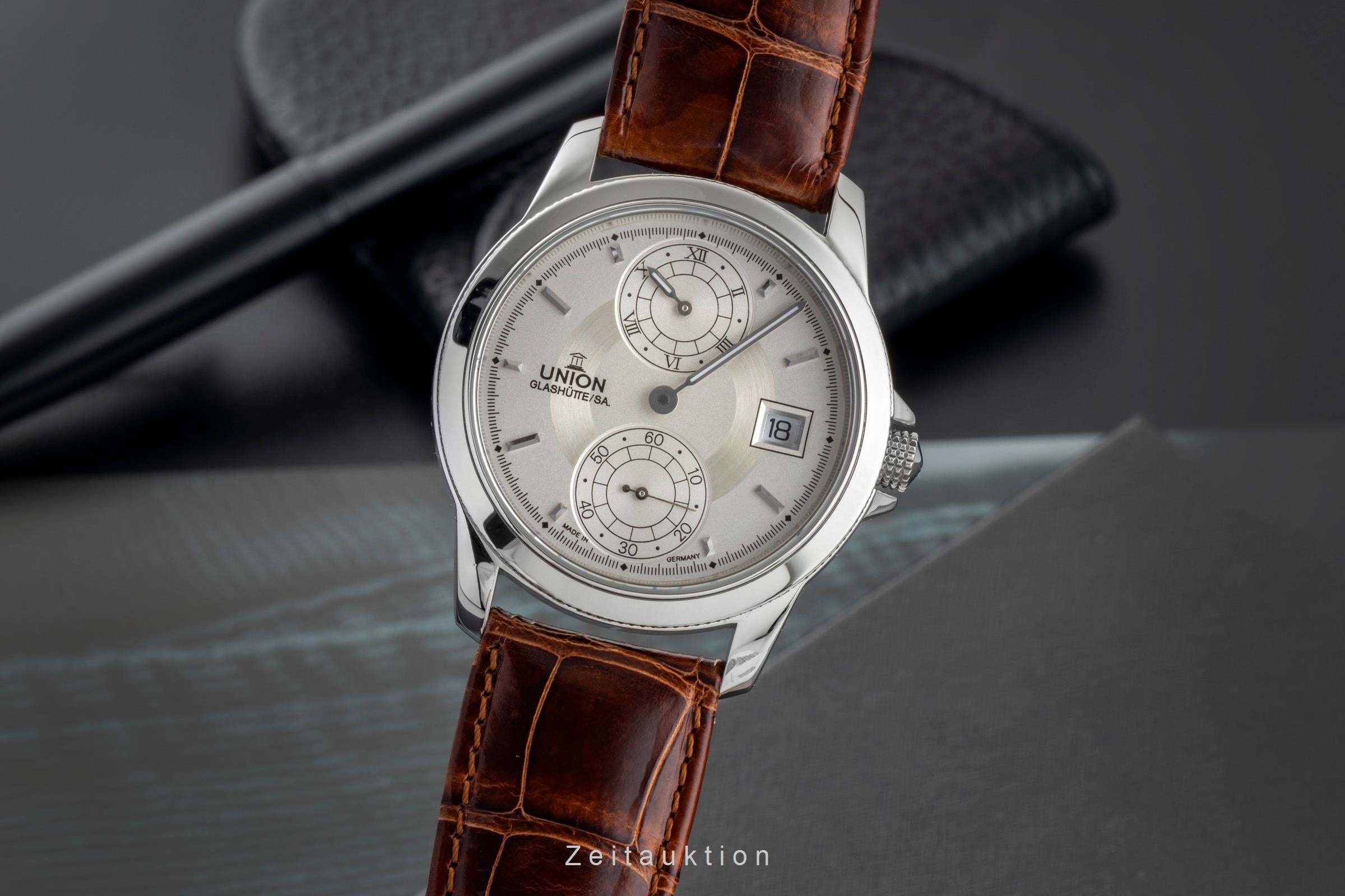 Union Glashütte Tradition Regulator acero automático reloj para caballeros 26-42-03-04-10  [2603494]