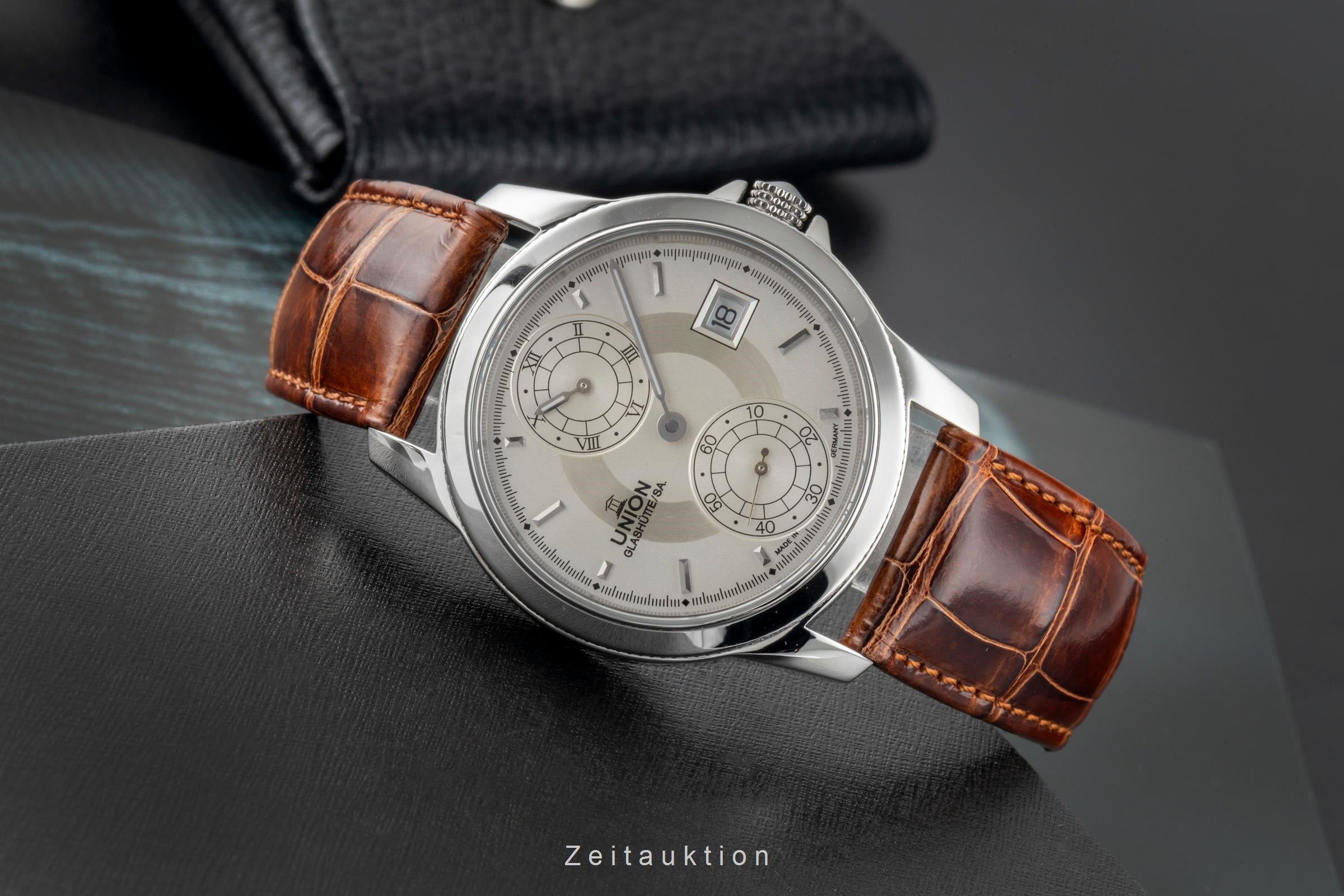 Union Glashütte Tradition Regulator acero automático reloj para caballeros 26-42-03-04-10  [2603494]