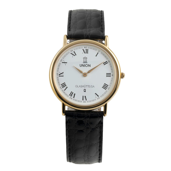 Union Glashütte latón bañado en oro cuarzo unisex 8939-03-03-00  [2603496]