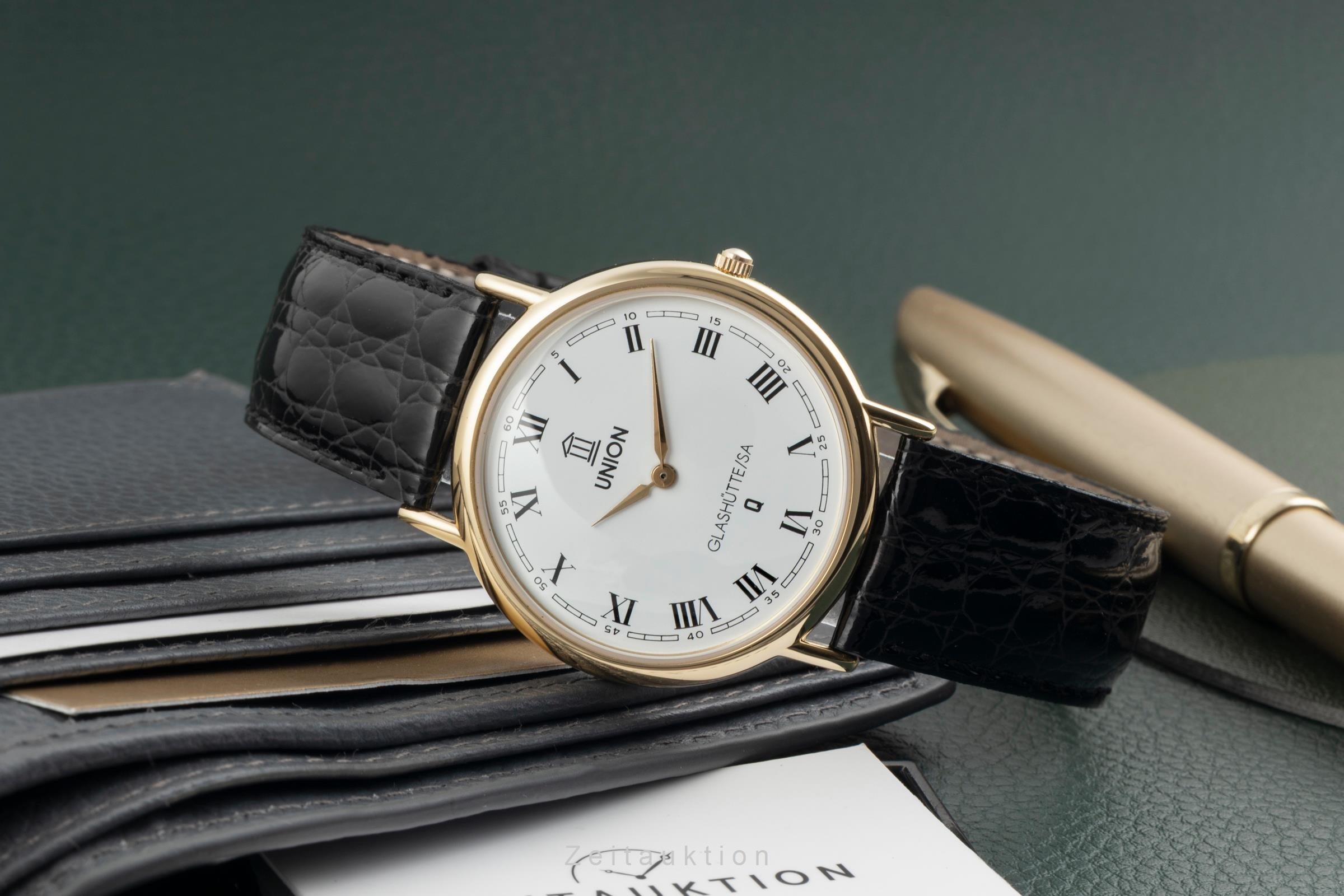 Union Glashütte latón bañado en oro cuarzo unisex 8939-03-03-00  [2603496]