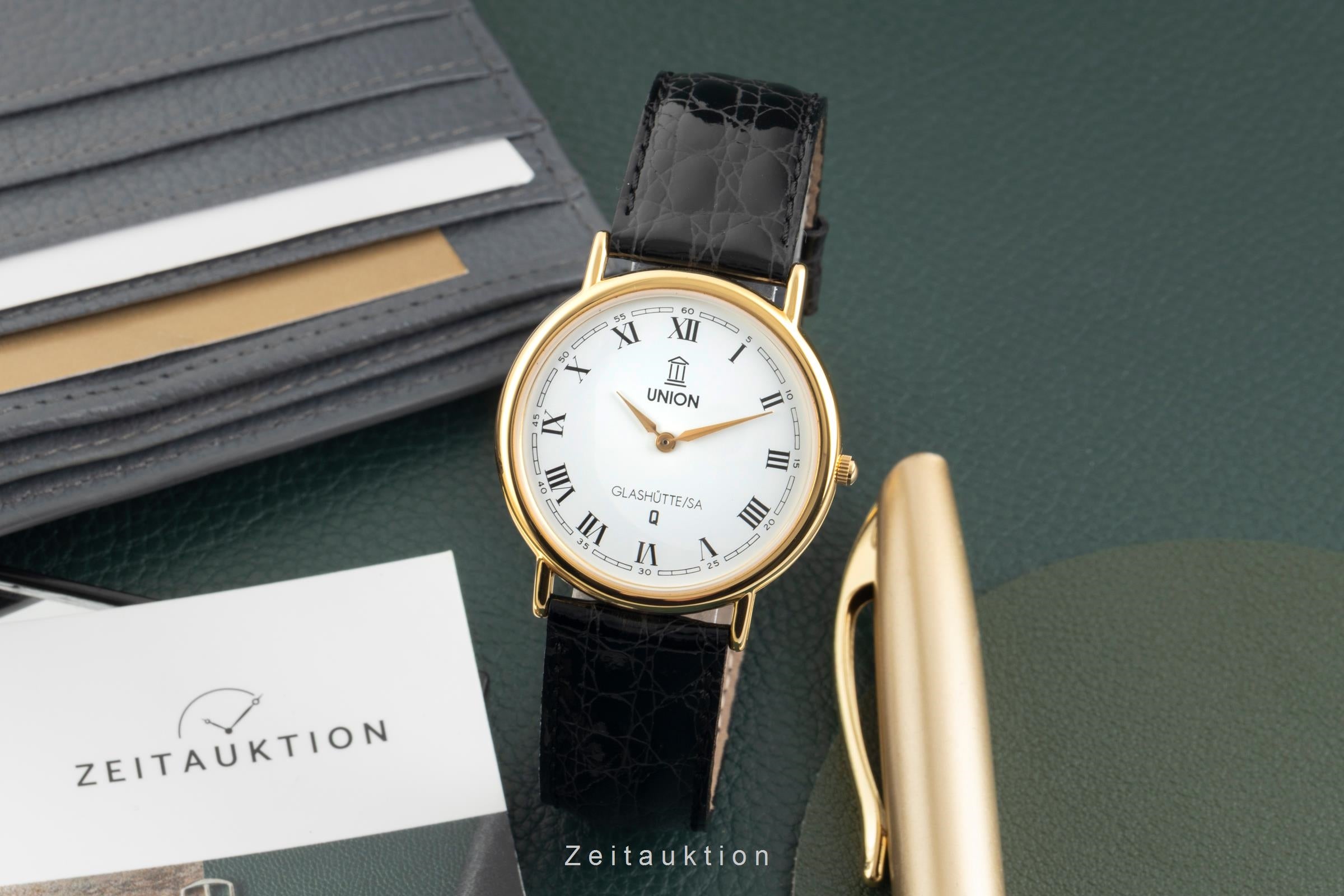 Union Glashütte latón bañado en oro cuarzo unisex 8939-03-03-00  [2603496]