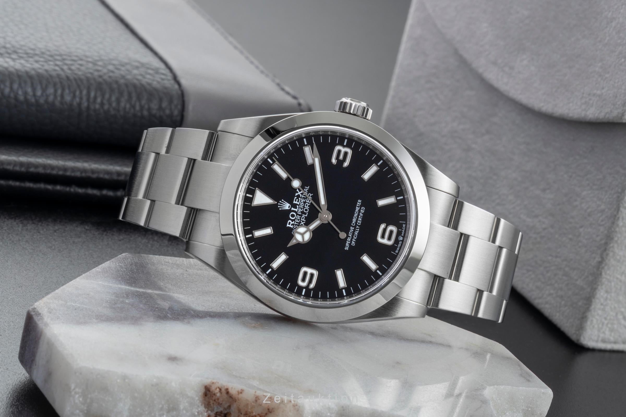 Rolex Explorer steel automatic men's watch 224270  [2603501]