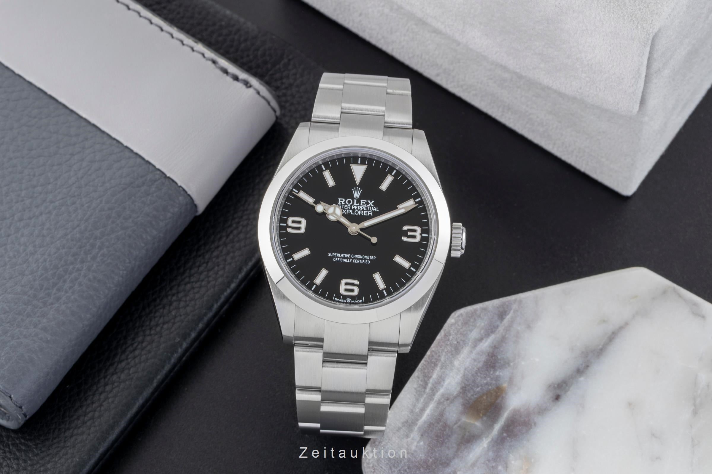 Rolex Explorer steel automatic men's watch 224270  [2603501]