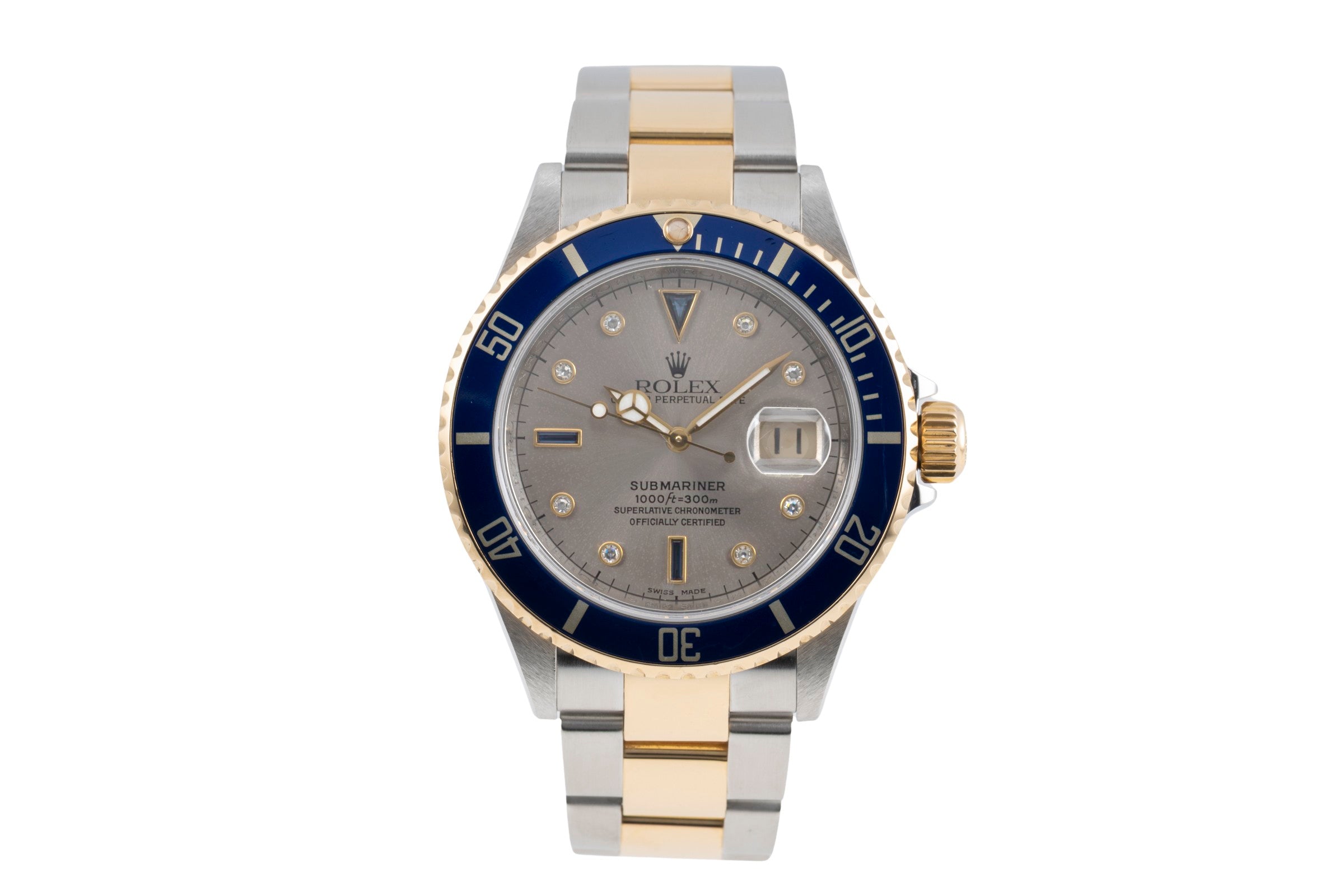 Rolex Submariner Date Sultan Diamond Dial Edelstahl / Gold Ref. 16613 B&P 2008 [2603503]