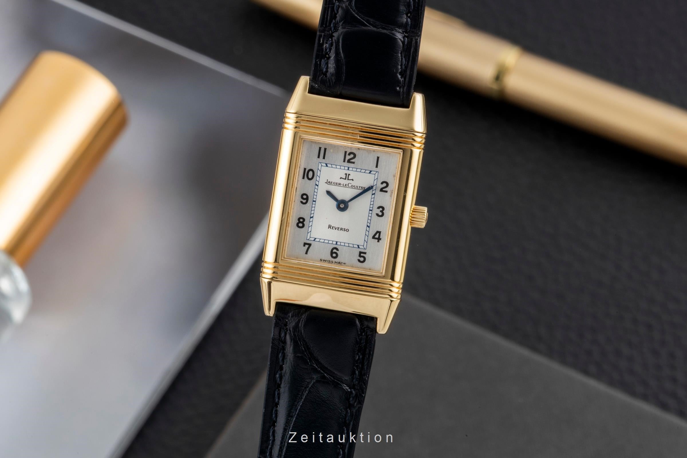 Jaeger LeCoultre Reverso oro 18 ct carica manuale orologio da donna Q2601120  [2603513]