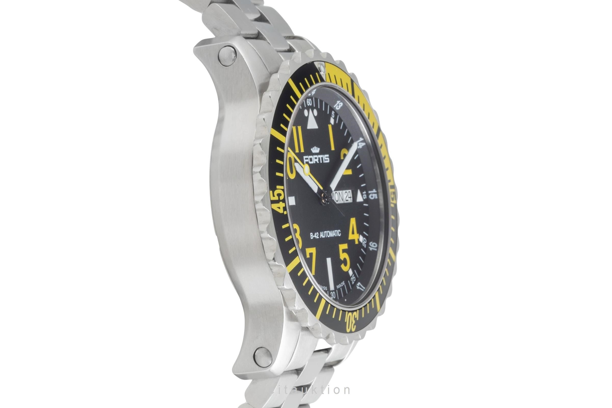 Fortis B-42 Marinemaster Day-Date Stahl Automatik Herrenuhr Ref. 670.24.14K [2603516]