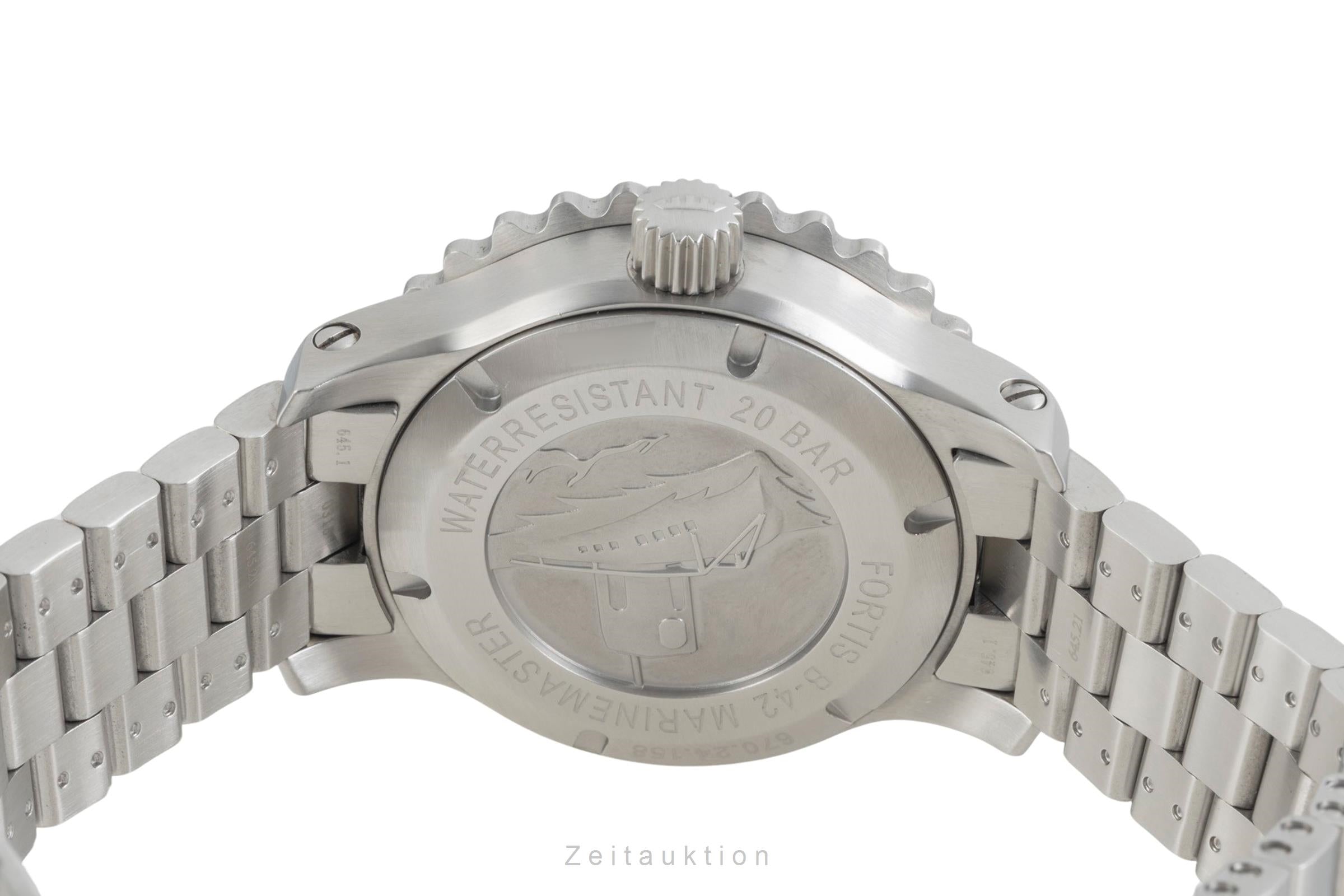 Fortis B-42 Marinemaster Day-Date Stahl Automatik Herrenuhr Ref. 670.24.14K [2603516]