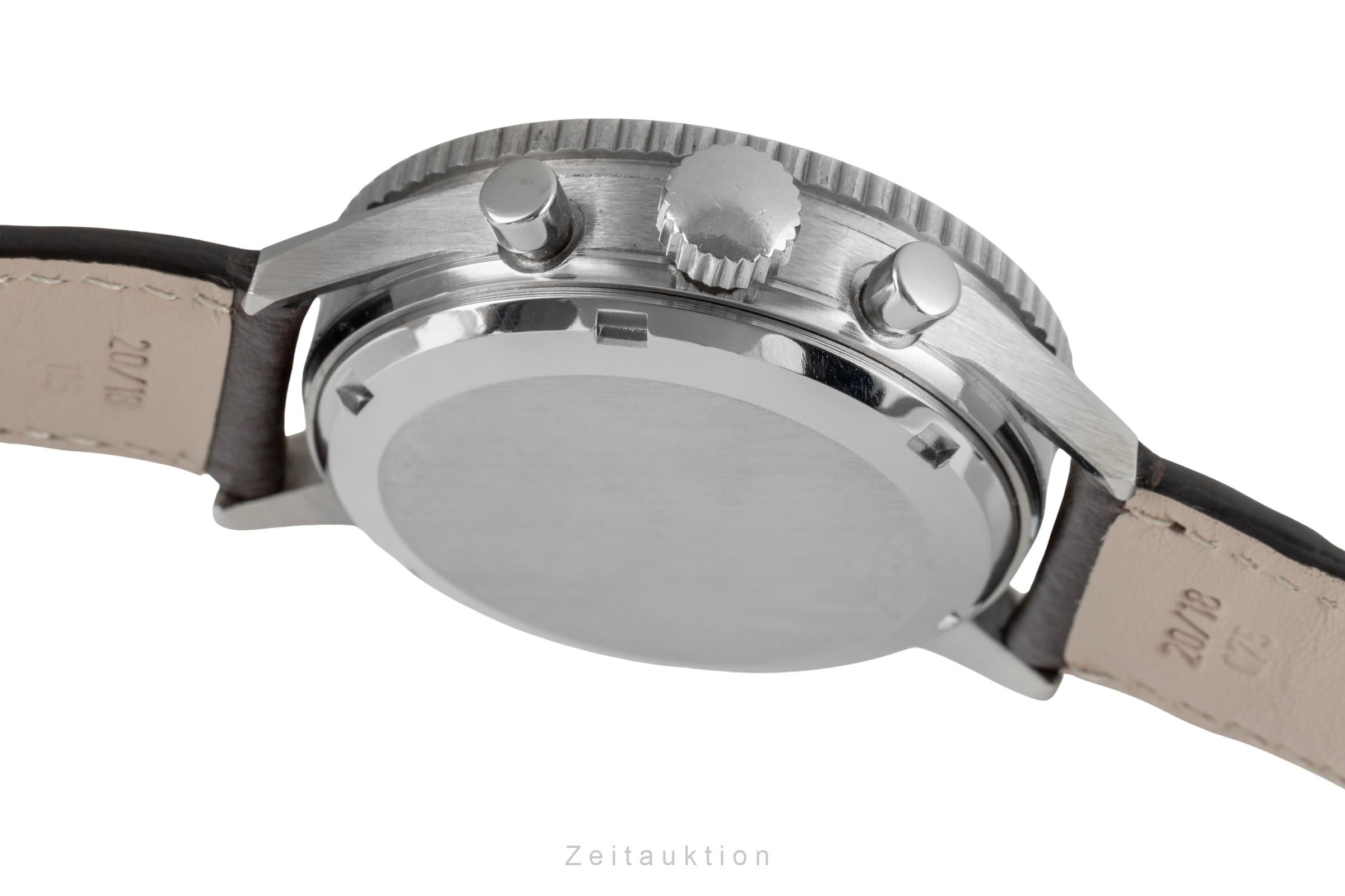 Gallet Multichron Pilot chronograph steel manual winding men's watch Vintage  [2603518]