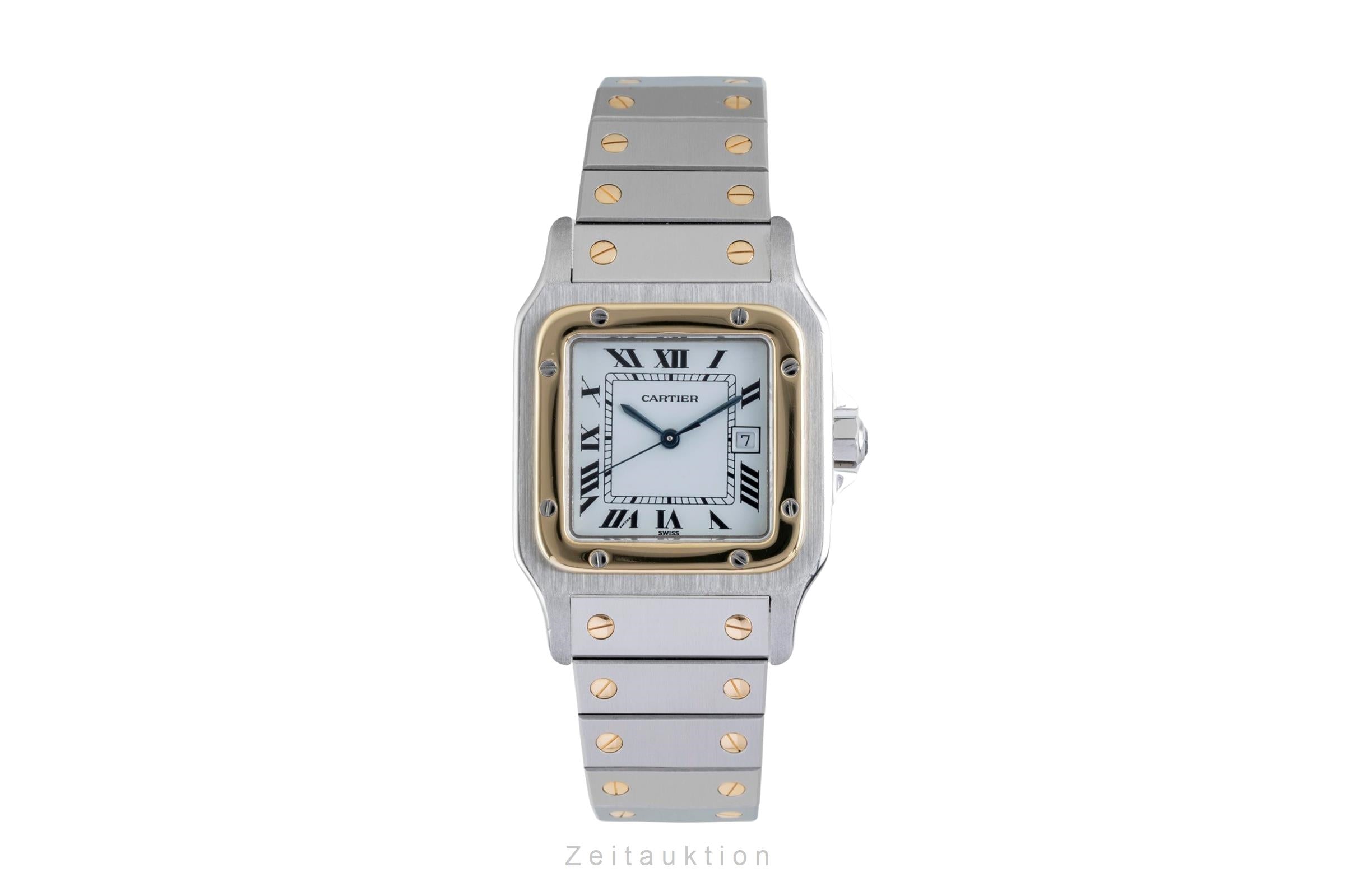 Cartier Santos steel / gold automatic men's watch 2961  [2603521]