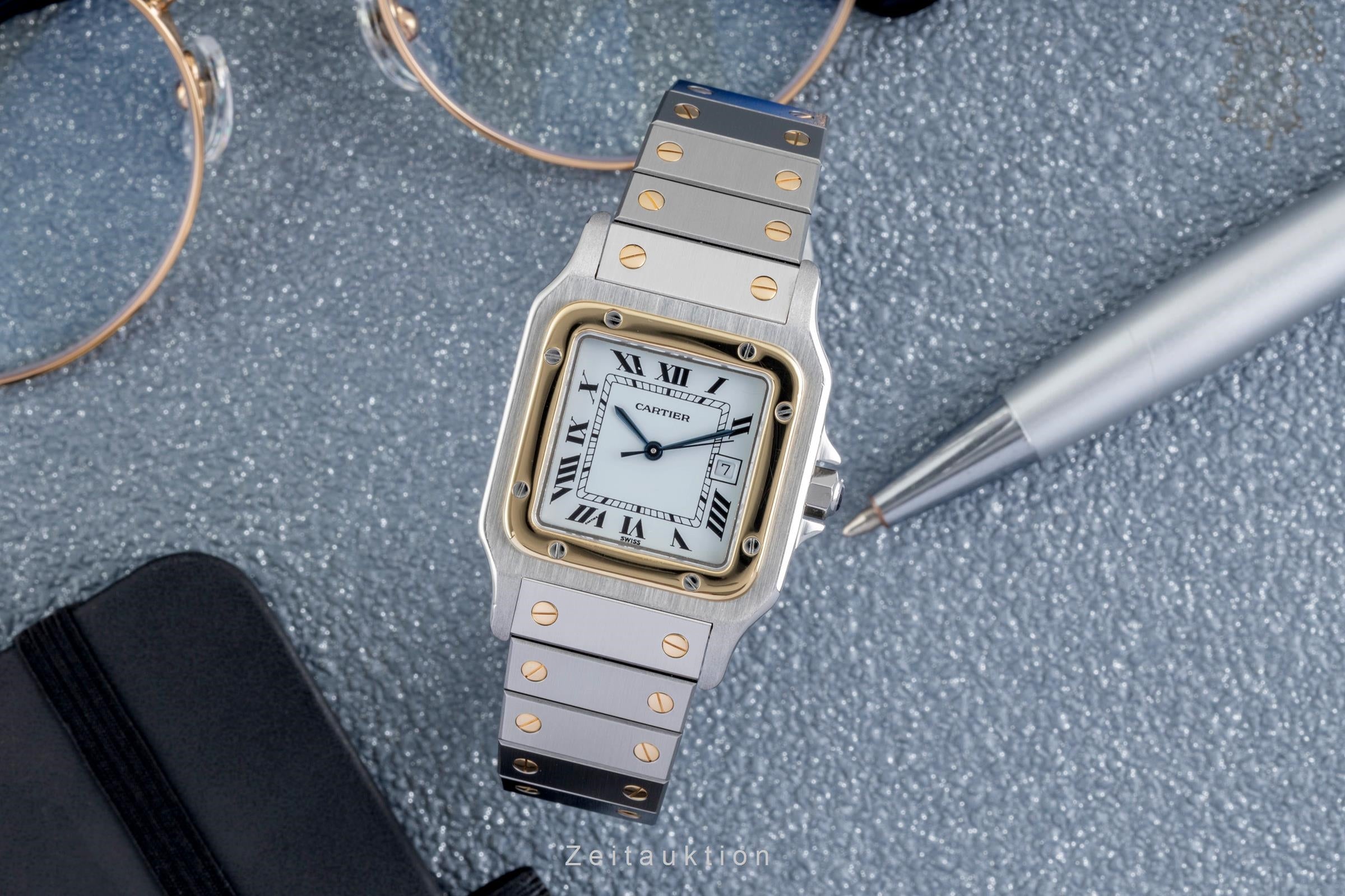 Cartier Santos steel / gold automatic men's watch 2961  [2603521]