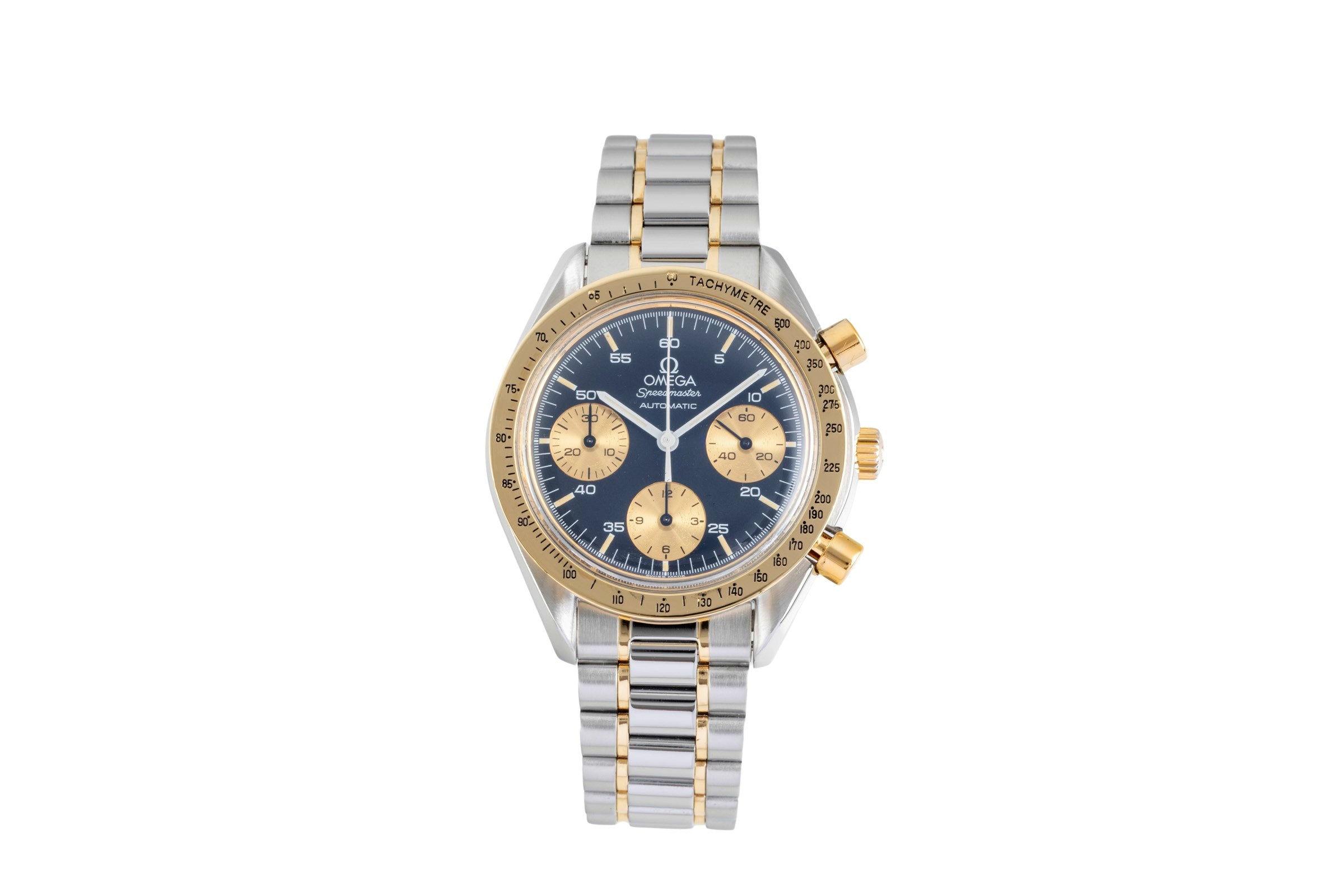 Omega Speedmaster cronografo acciaio / oro automatismo orologio da uomo 175.0033 Vintage  [2603523]