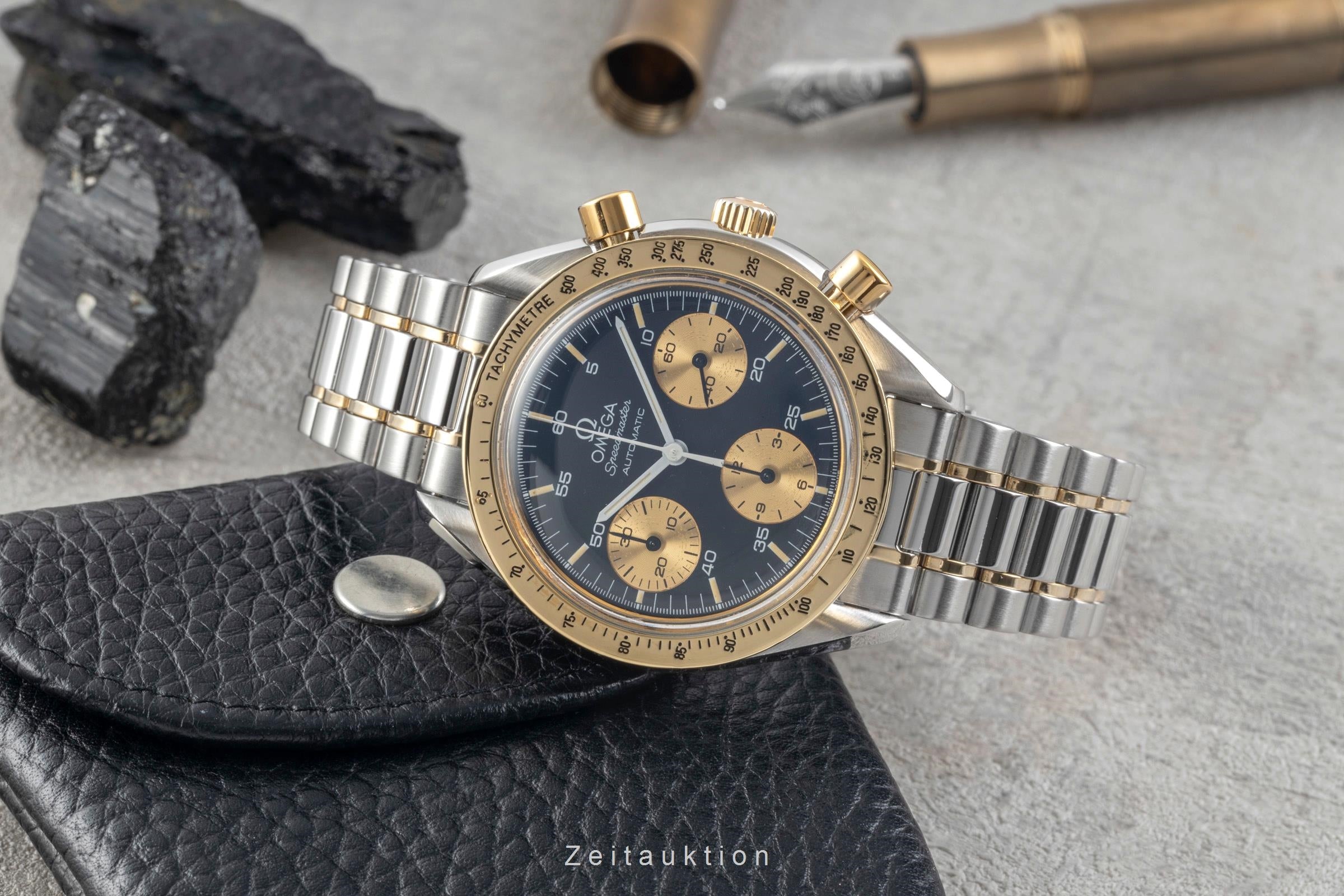 Omega Speedmaster chronograph steel / gold automatic men's watch 175.0033 Vintage  [2603523]