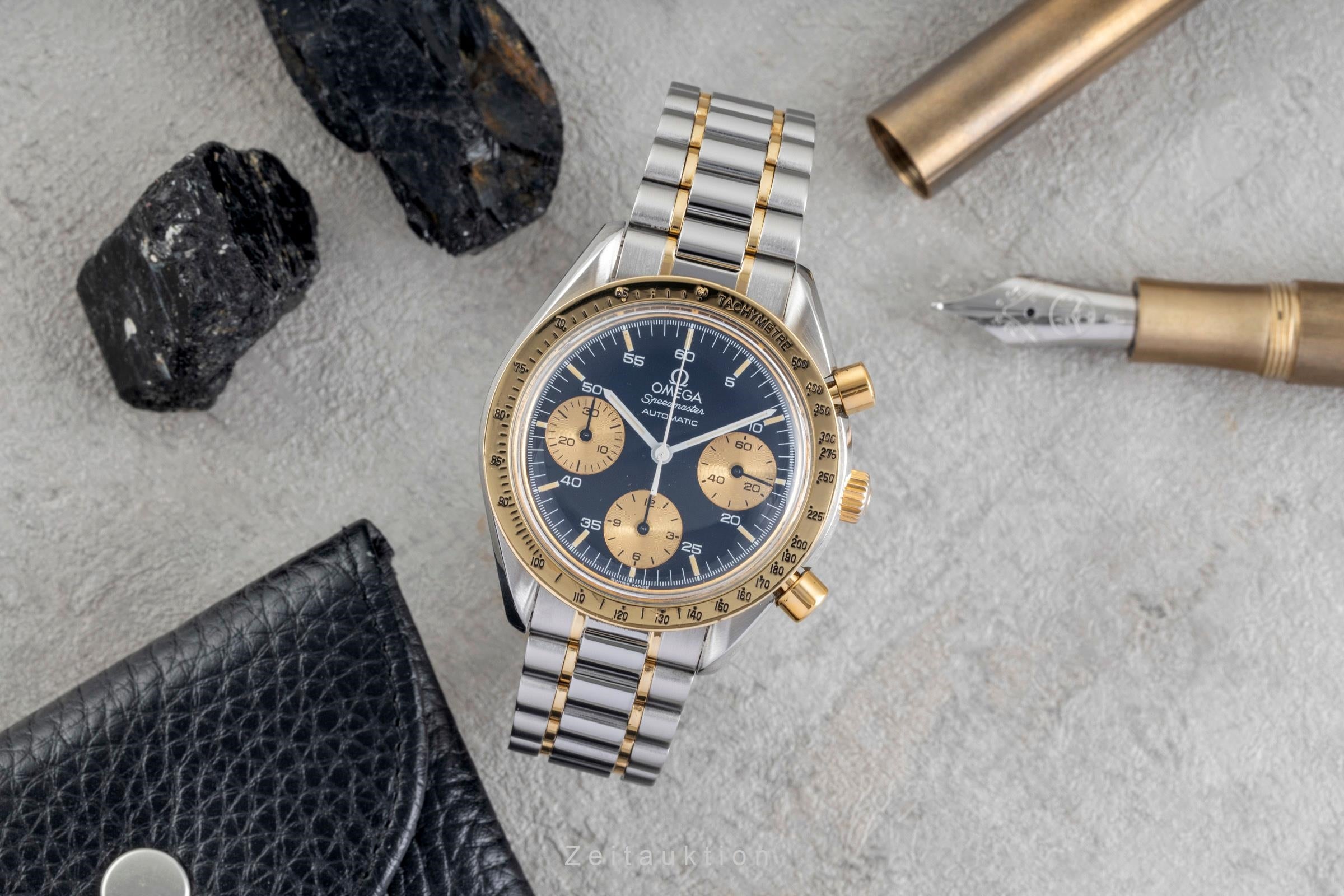 Omega Speedmaster chronograph steel / gold automatic men's watch 175.0033 Vintage  [2603523]