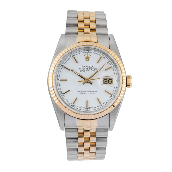 Rolex Datejust steel / gold automatic men's watch 16233  [2603534]