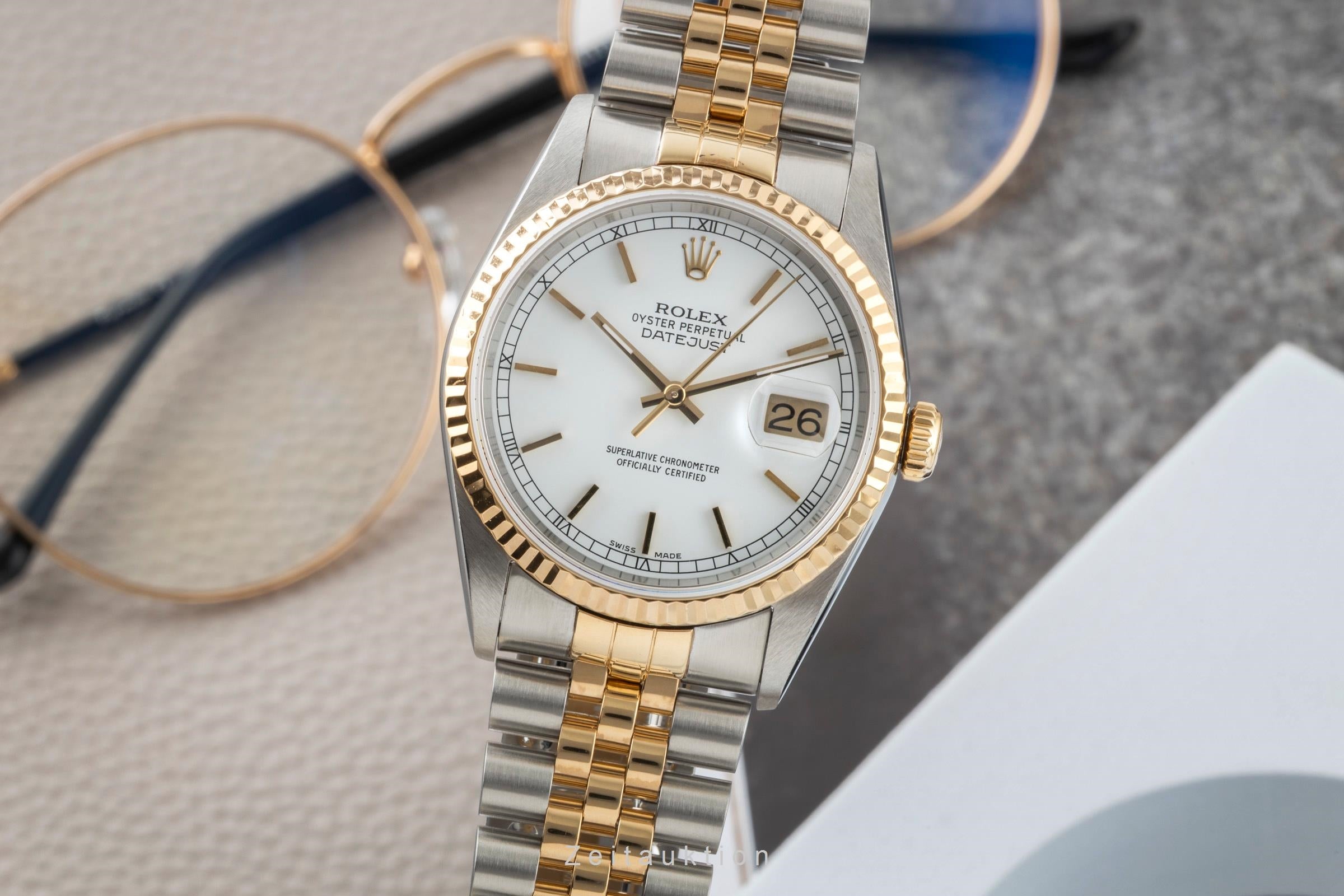 Rolex Datejust steel / gold automatic men's watch 16233  [2603534]