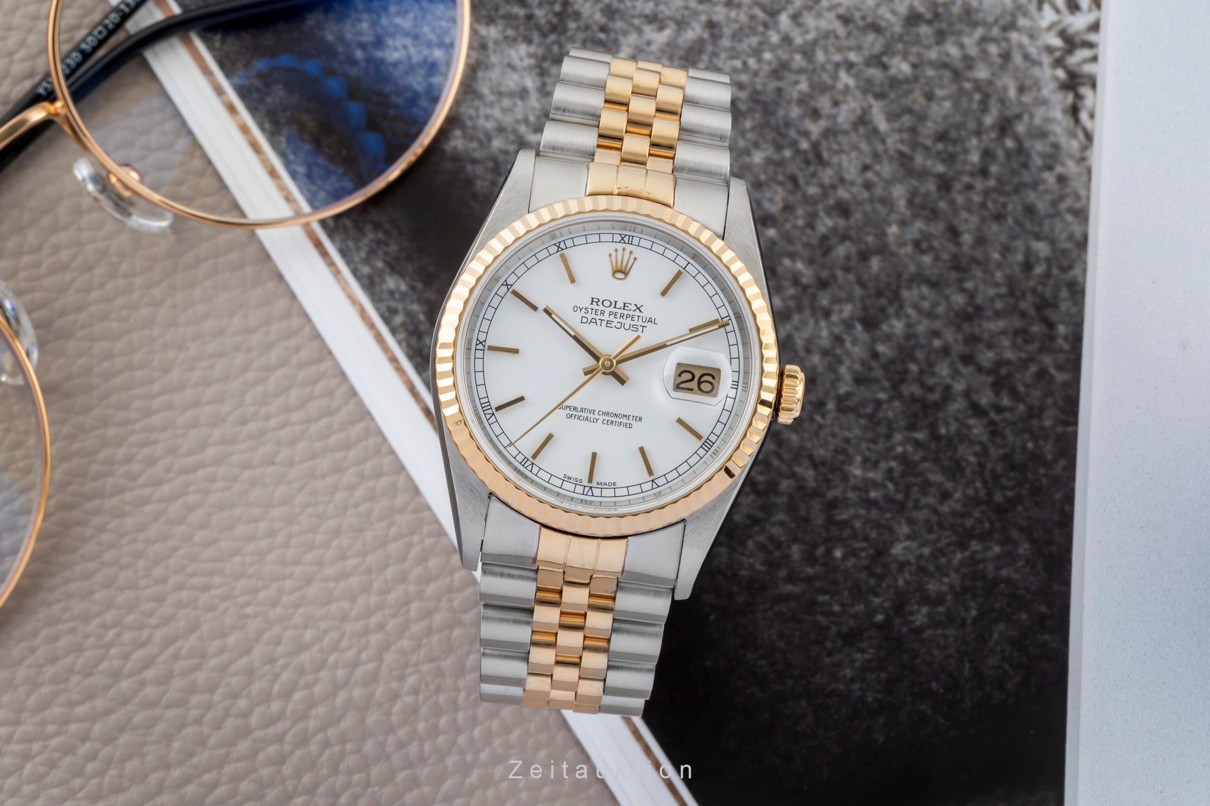 Rolex Datejust steel / gold automatic men's watch 16233  [2603534]