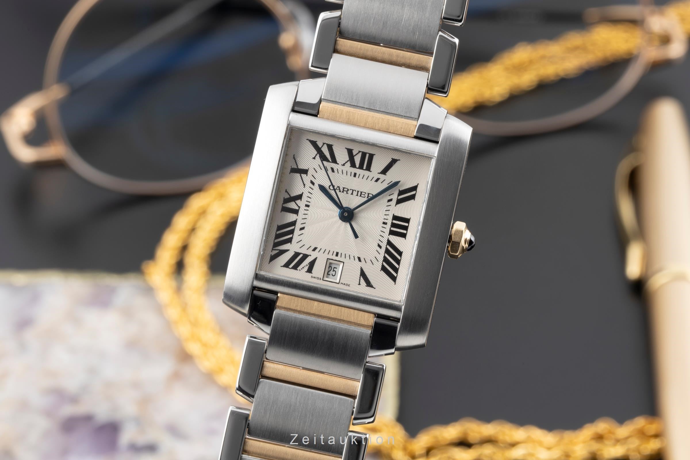 Cartier Tank Francaise acciaio / oro automatismo unisex W51005Q4  [2603538]