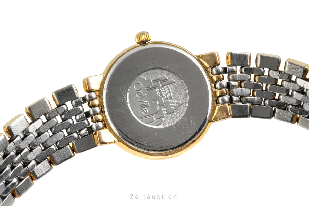 Omega De Ville gilt / steel quartz women's watch 795.0897.2  [2603541]
