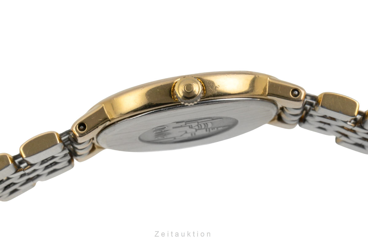 Omega De Ville gilt / steel quartz women's watch 795.0897.2  [2603541]