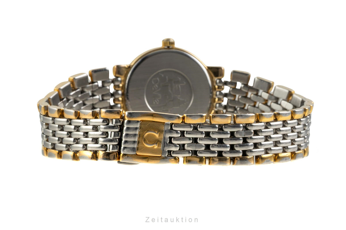 Omega De Ville gilt / steel quartz women's watch 795.0897.2  [2603541]