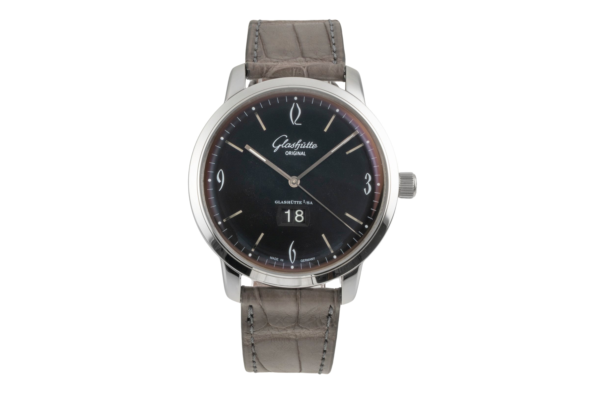 Glashütte Senator Sixties acier automatique montre pour hommes 2-39-47-03-02-04 LP: 8800EUR  [2603544]