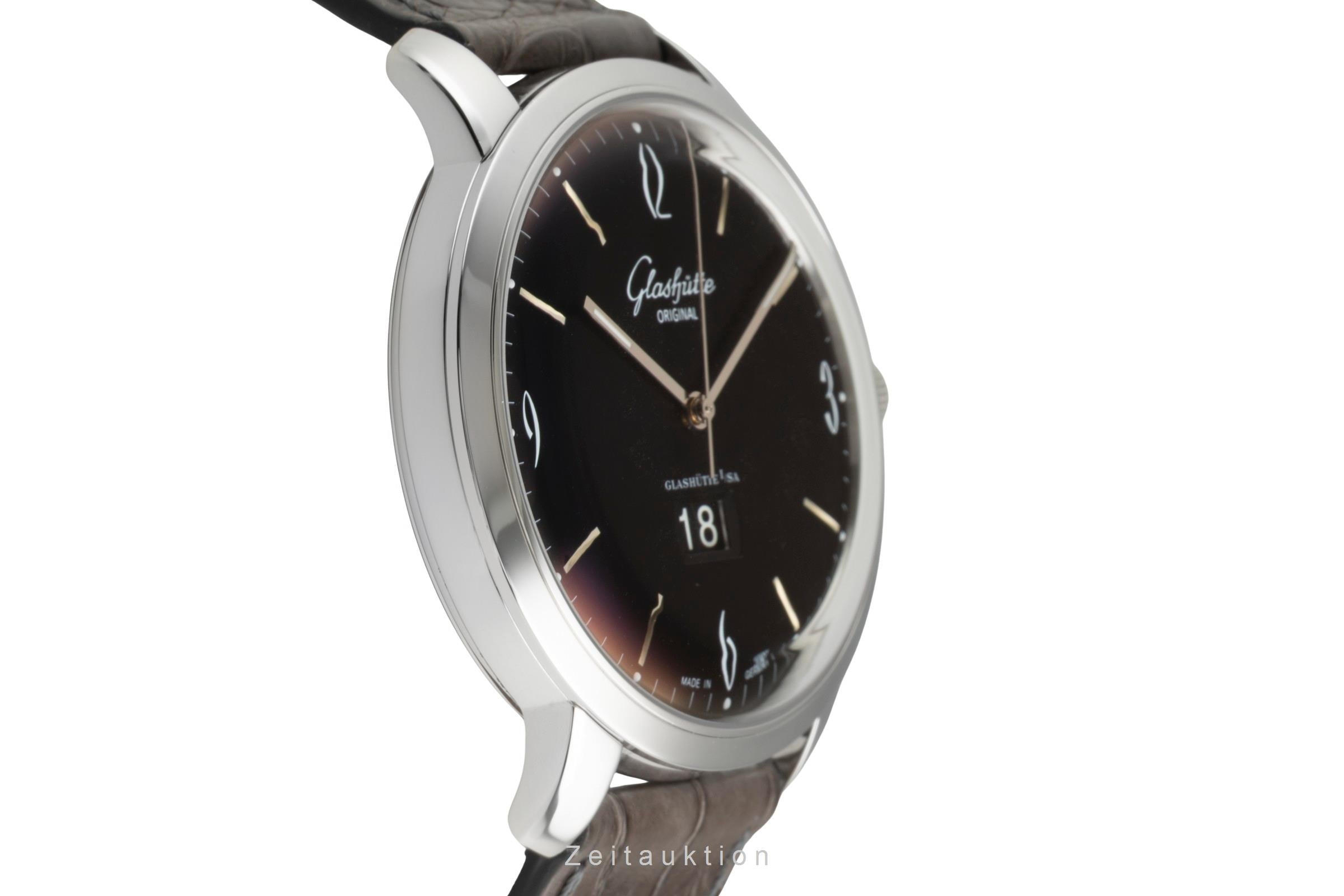 Glashütte Senator Sixties acero automático reloj para caballeros 2-39-47-03-02-04 LP: 8800EUR  [2603544]