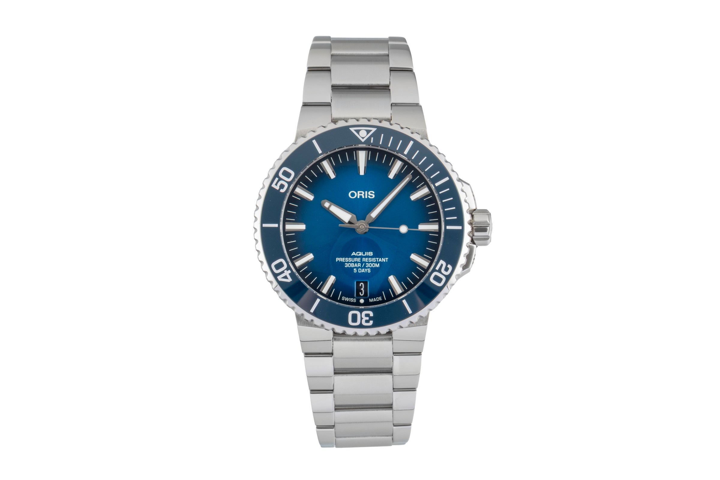 Oris Aquis Date steel automatic men's watch 01 400 7763 4135-07 8 24 09PEB LP: 3500EUR  [2603546]