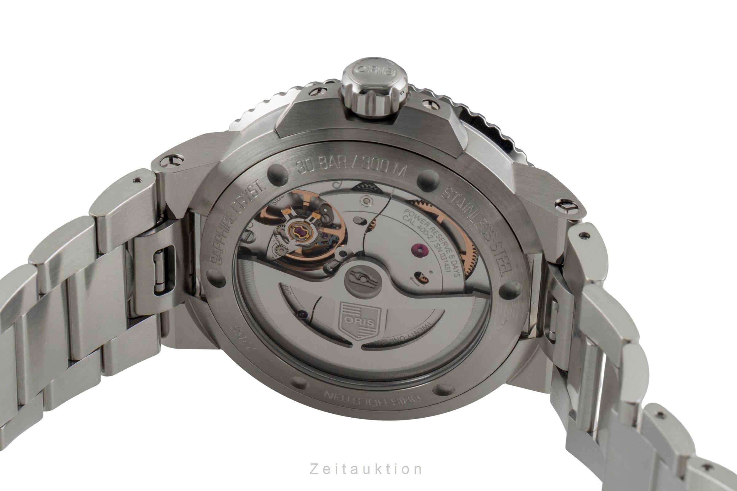 Oris Aquis Date steel automatic men's watch 01 400 7763 4135-07 8 24 09PEB LP: 3500EUR  [2603546]