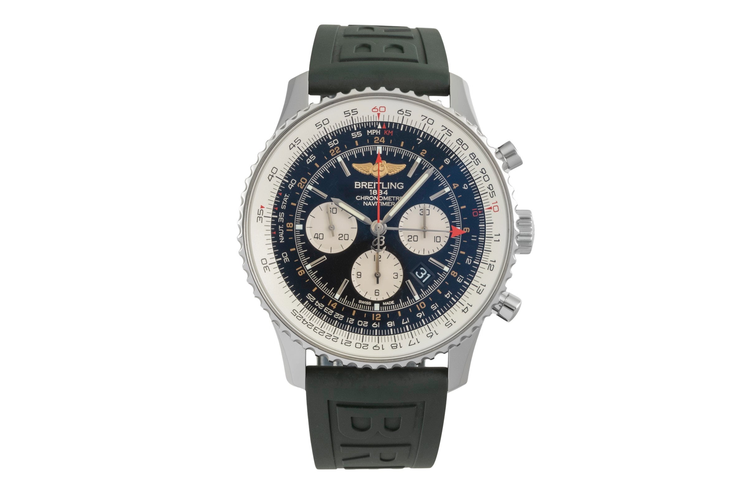 Breitling Navitimer GMT cronógrafo acero automático reloj para caballeros AB0441  [2603547]