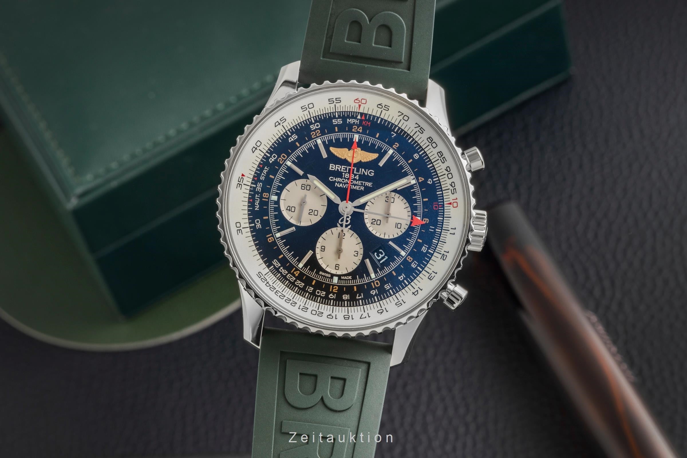 Breitling Navitimer GMT cronógrafo acero automático reloj para caballeros AB0441  [2603547]
