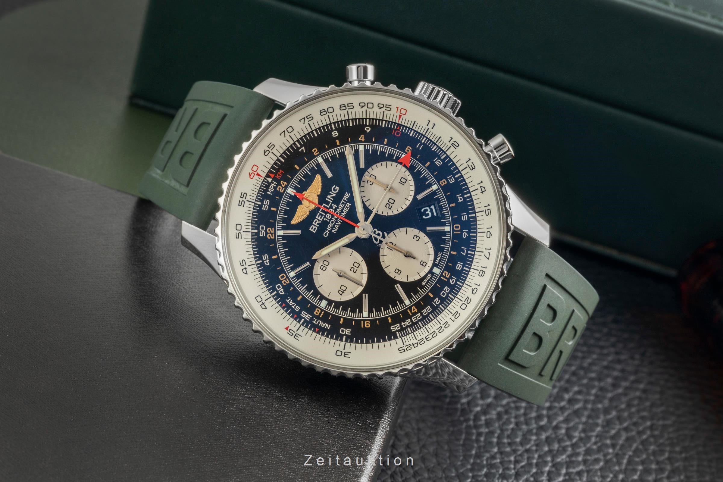 Breitling Navitimer GMT cronógrafo acero automático reloj para caballeros AB0441  [2603547]