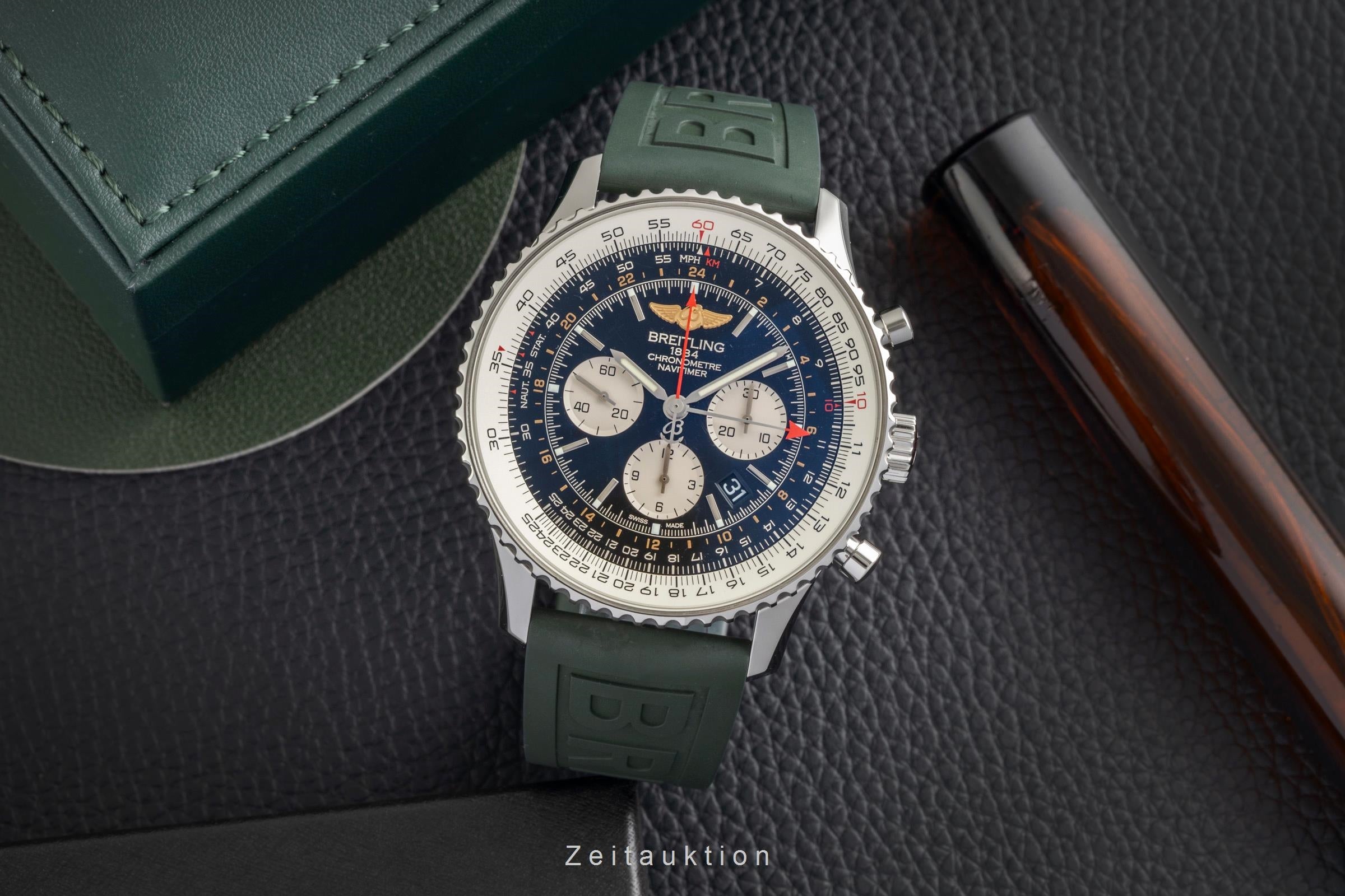 Breitling Navitimer GMT cronógrafo acero automático reloj para caballeros AB0441  [2603547]