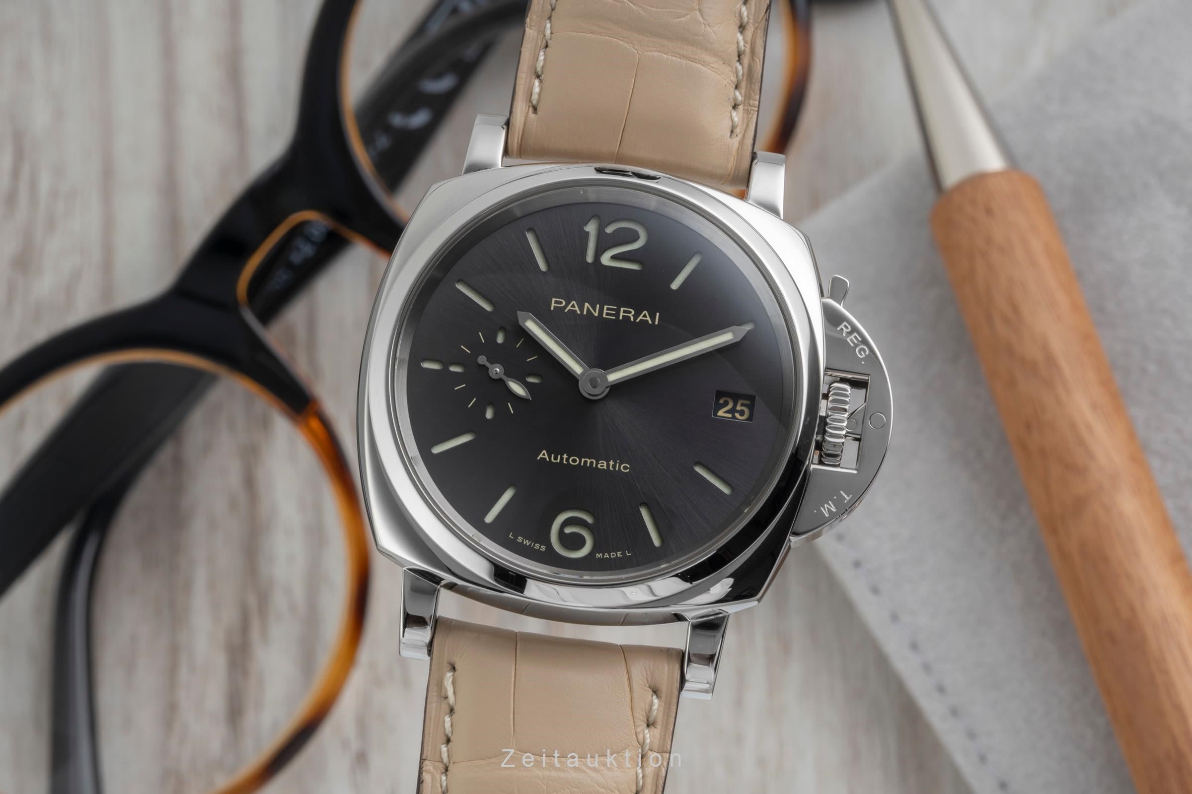 Panerai Luminor Due 3 Days Edelstahl Automatik Herrenuhr Ref. PAM00903 B&P 2020 [2603549]
