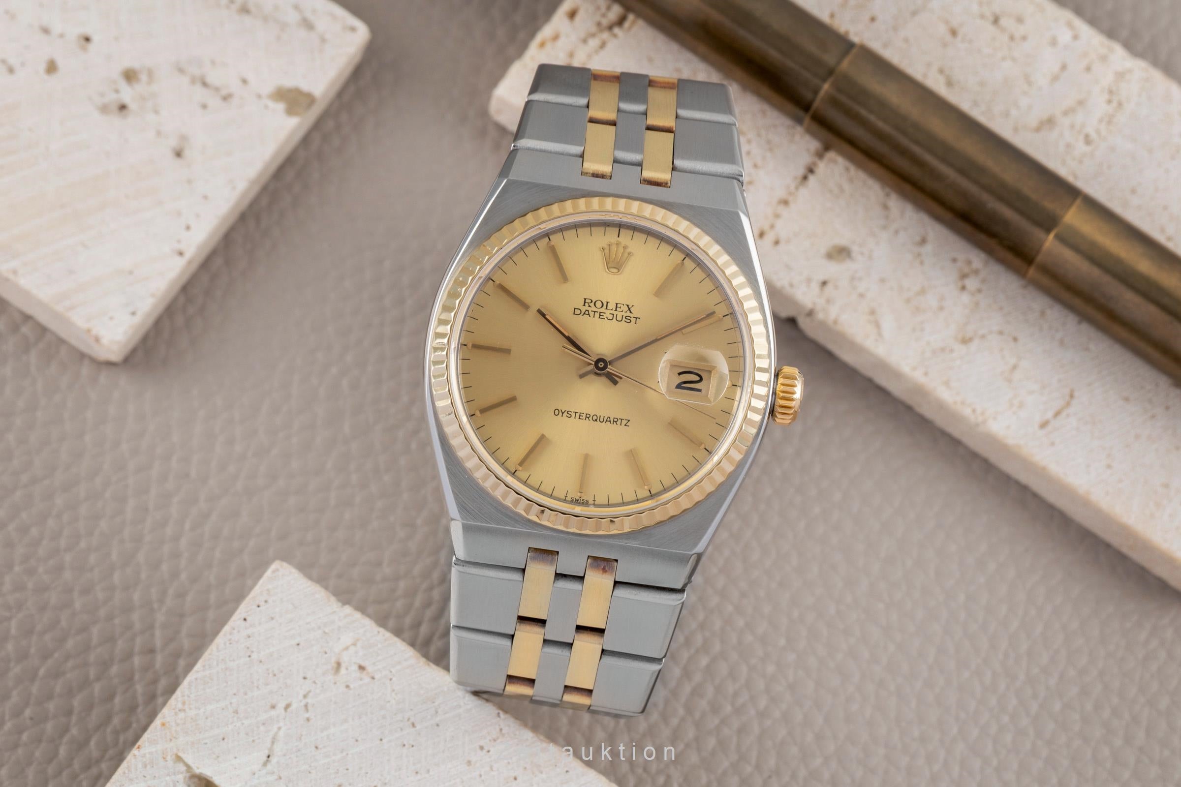 Rolex Oysterquartz acier / or  quartz montre pour hommes 17013  [2603551]