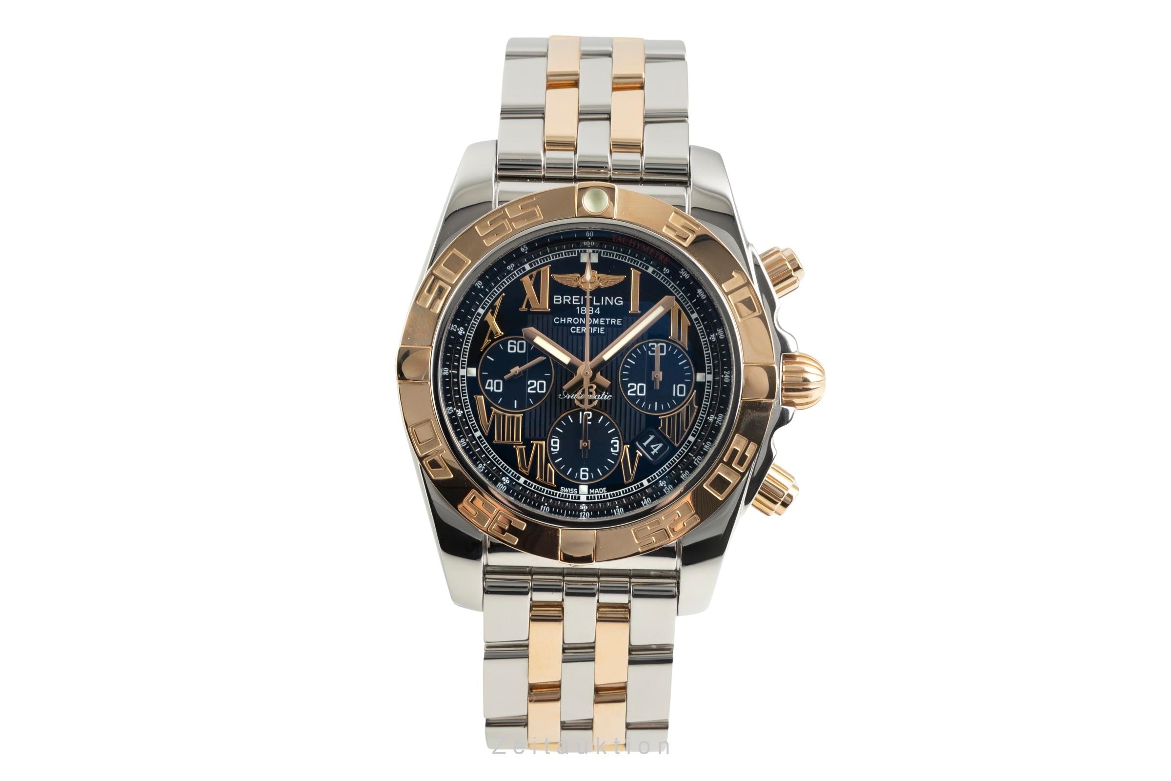Breitling Chronomat chronographe acier / or  automatique montre pour hommes CB0110  [2603552]